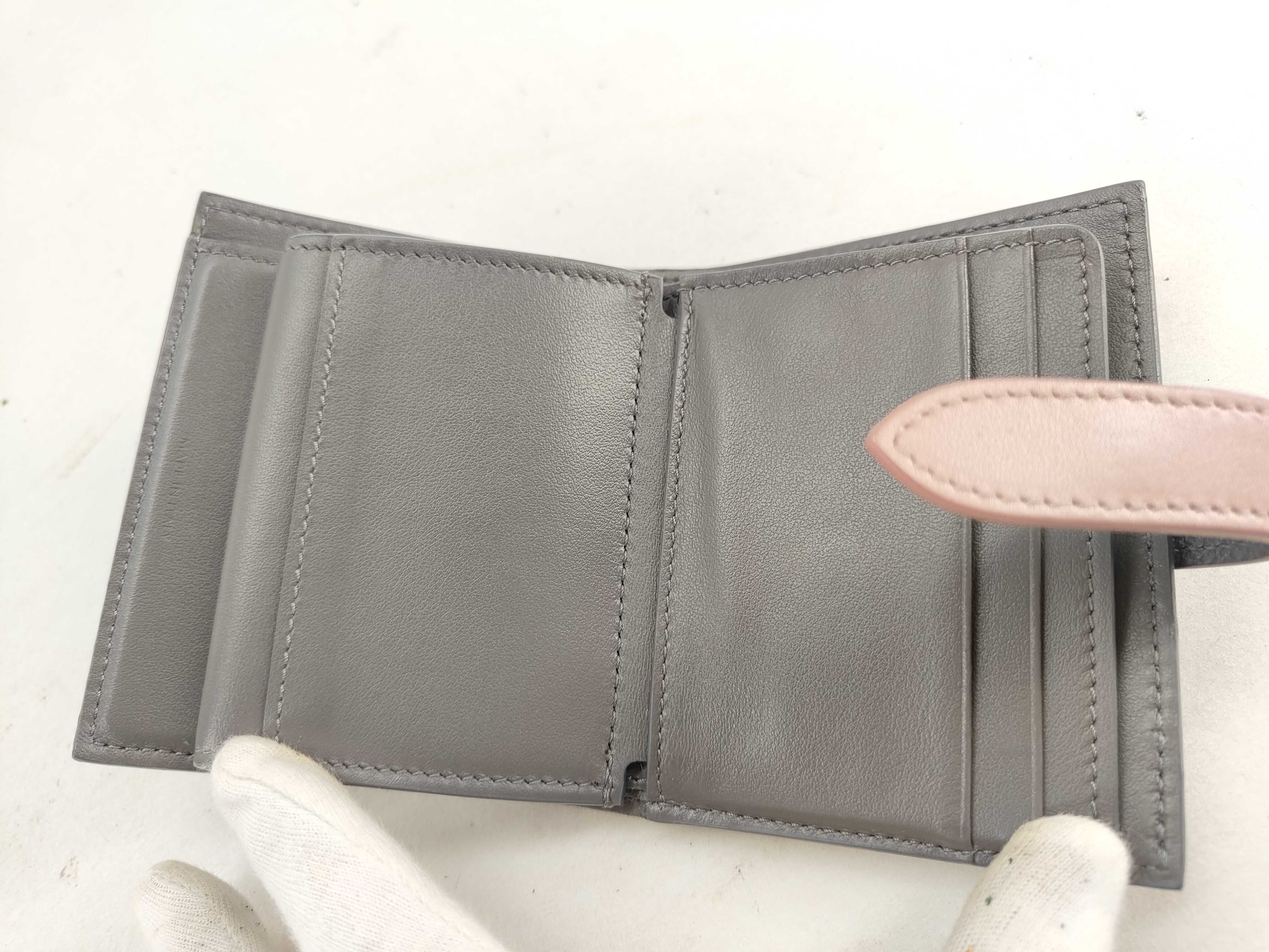 Small Strap Two-Tone Leather Wallet — view 10