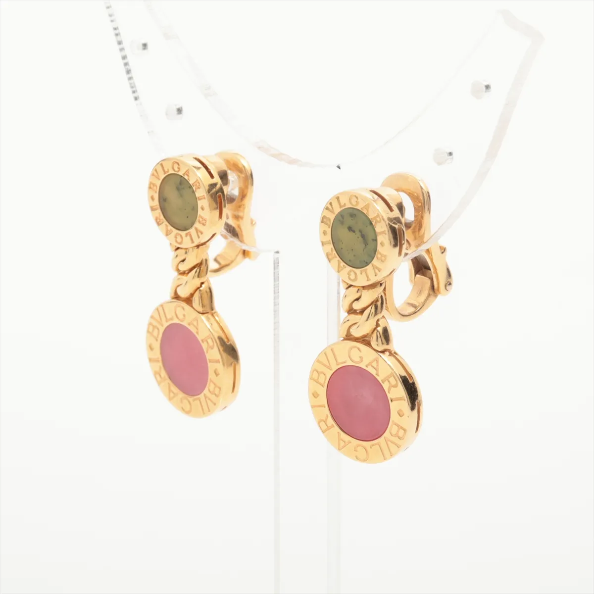 Colored Stone Earrings, 750 (YG), 15.8g. — view 3