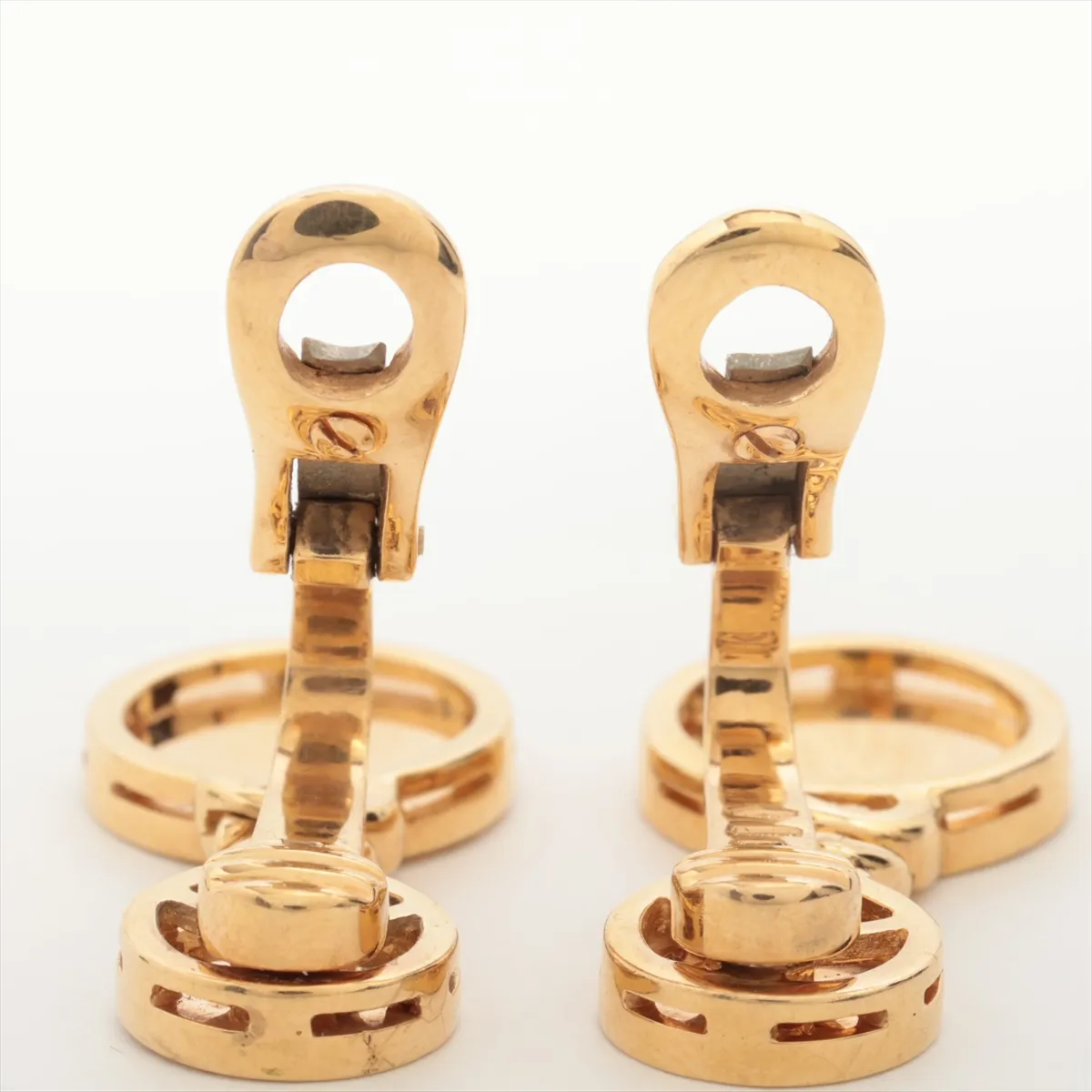 Colored Stone Earrings, 750 (YG), 15.8g. — view 4