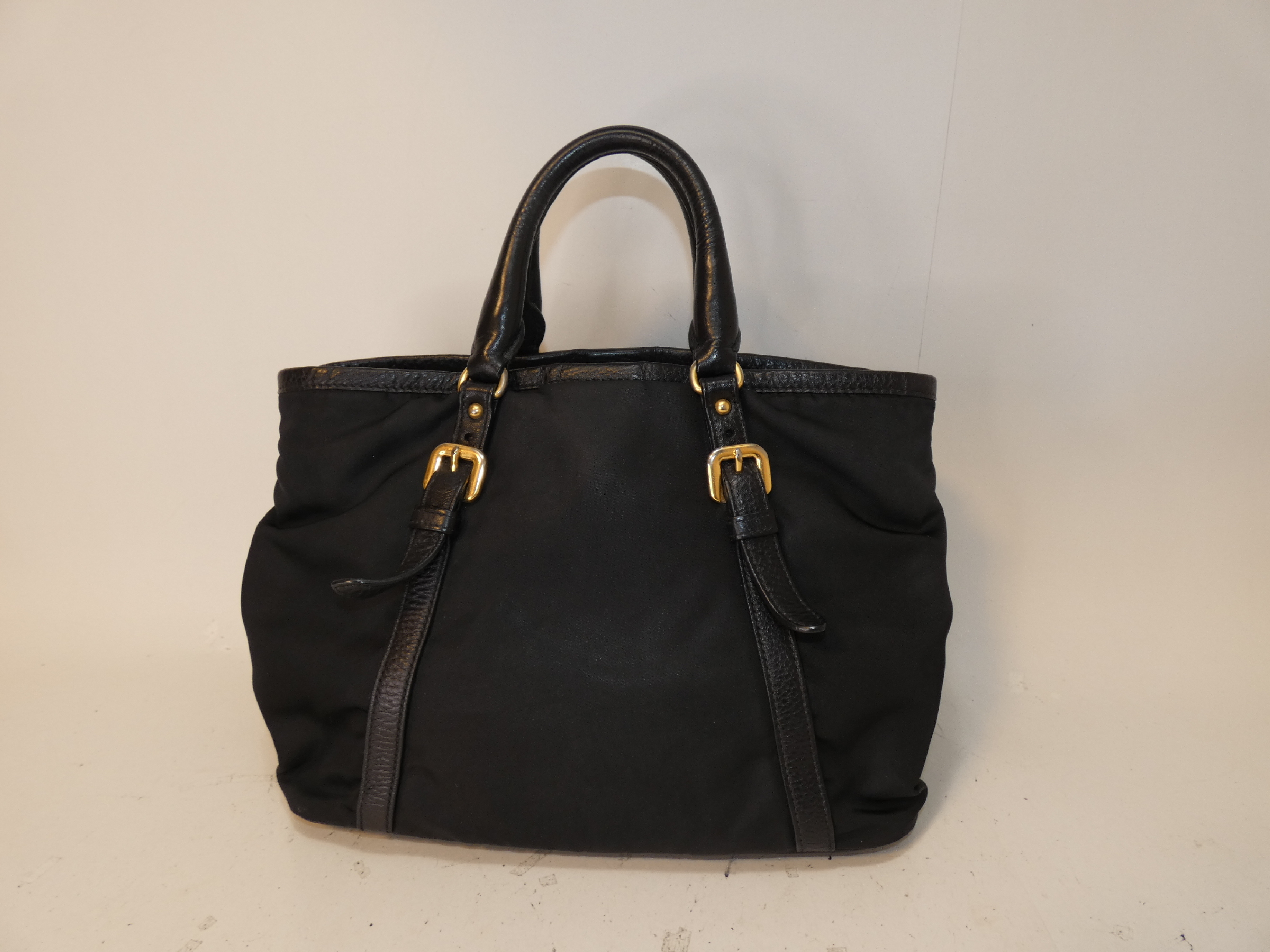 2-way Nylon Vitello Handbag — view 2