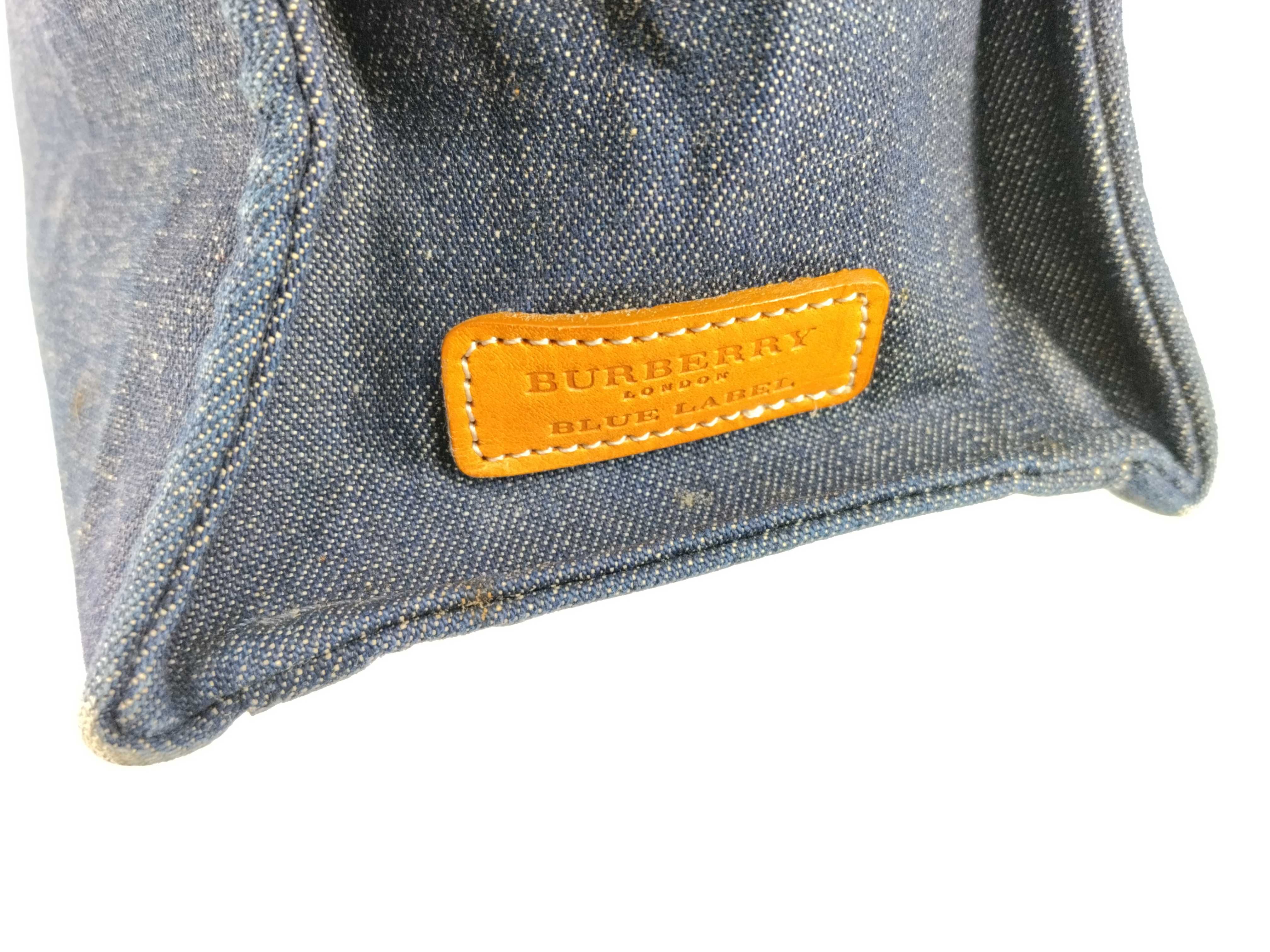 handbag, denim blue handbag — view 8
