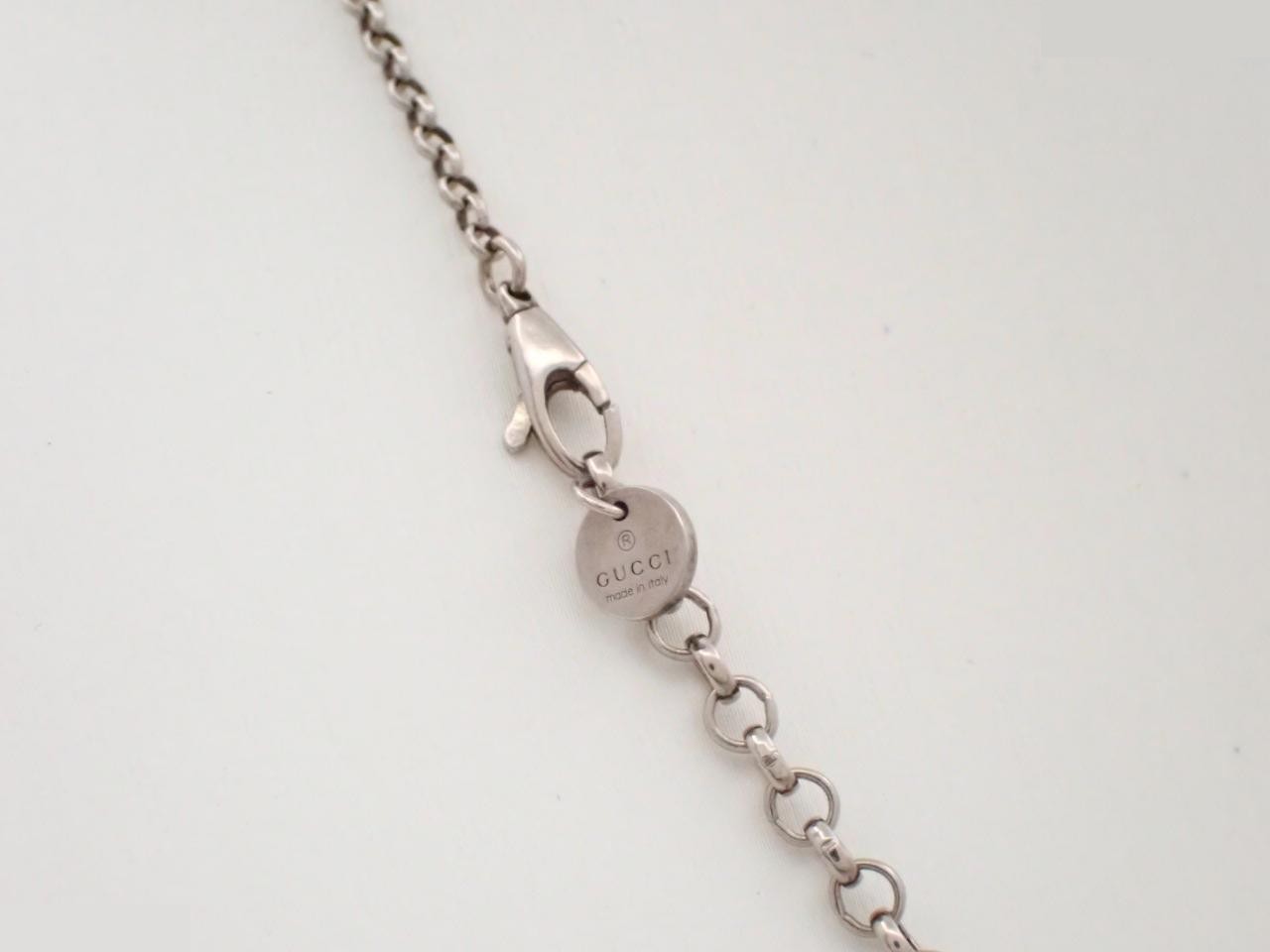 Interlocking G Arabesque Sterling Silver 925 Necklace / 7.2g - Gucci — view 2