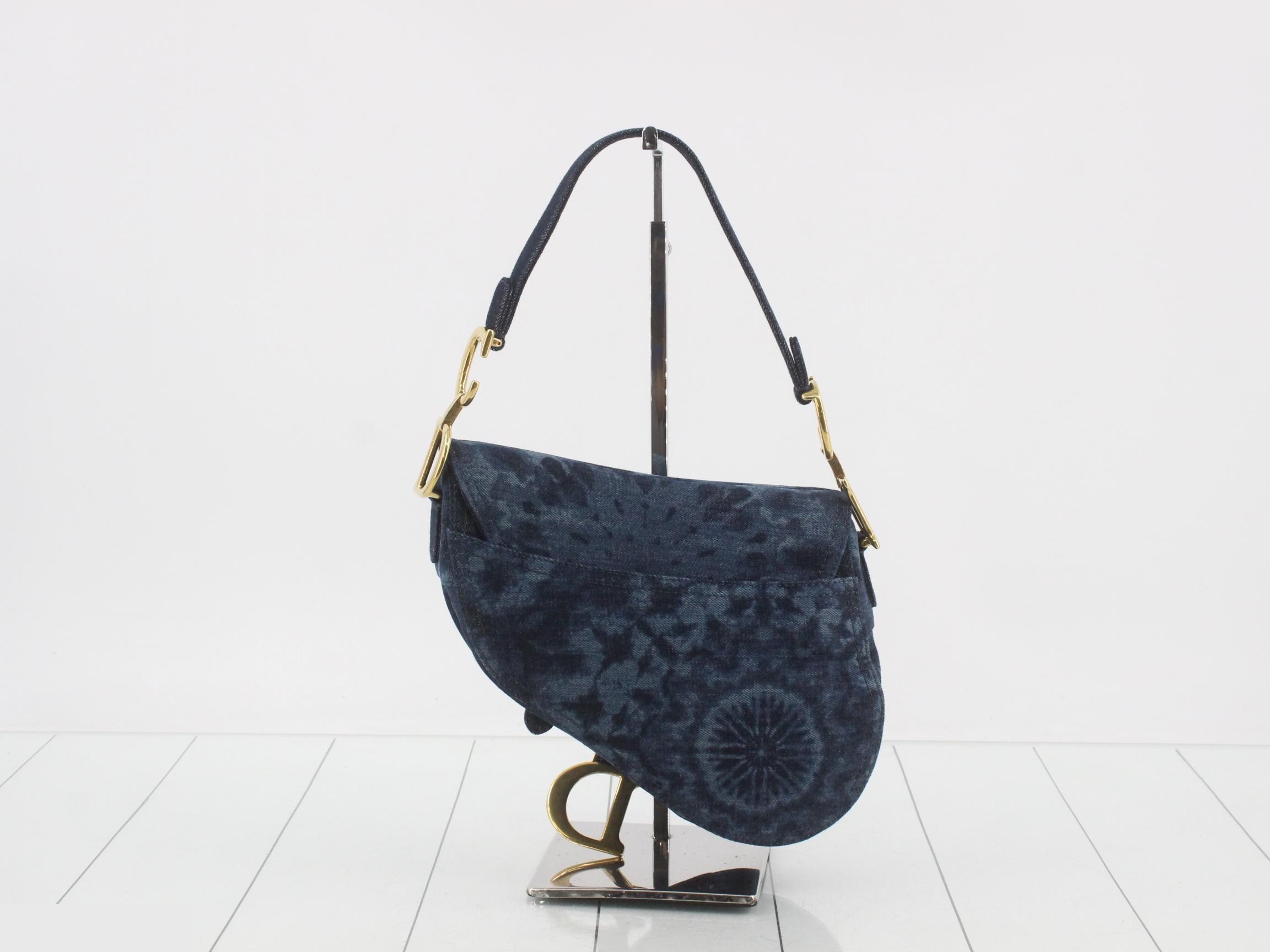 Desaddle Bag - Flower Print Denim 2-Way One-Shoulder Bag — view 2