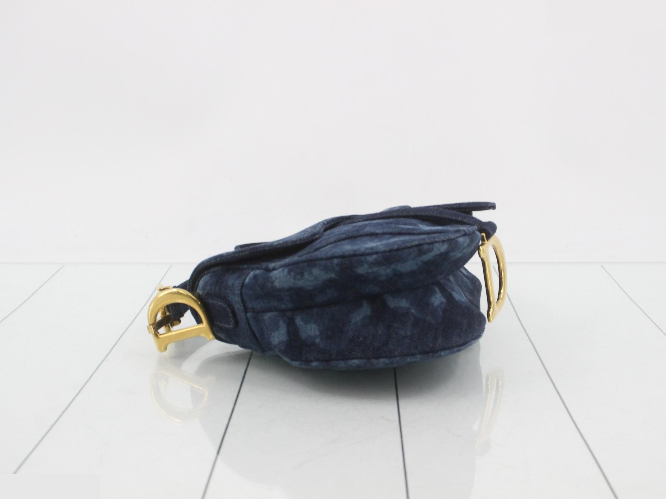 Desaddle Bag - Flower Print Denim 2-Way One-Shoulder Bag — view 5