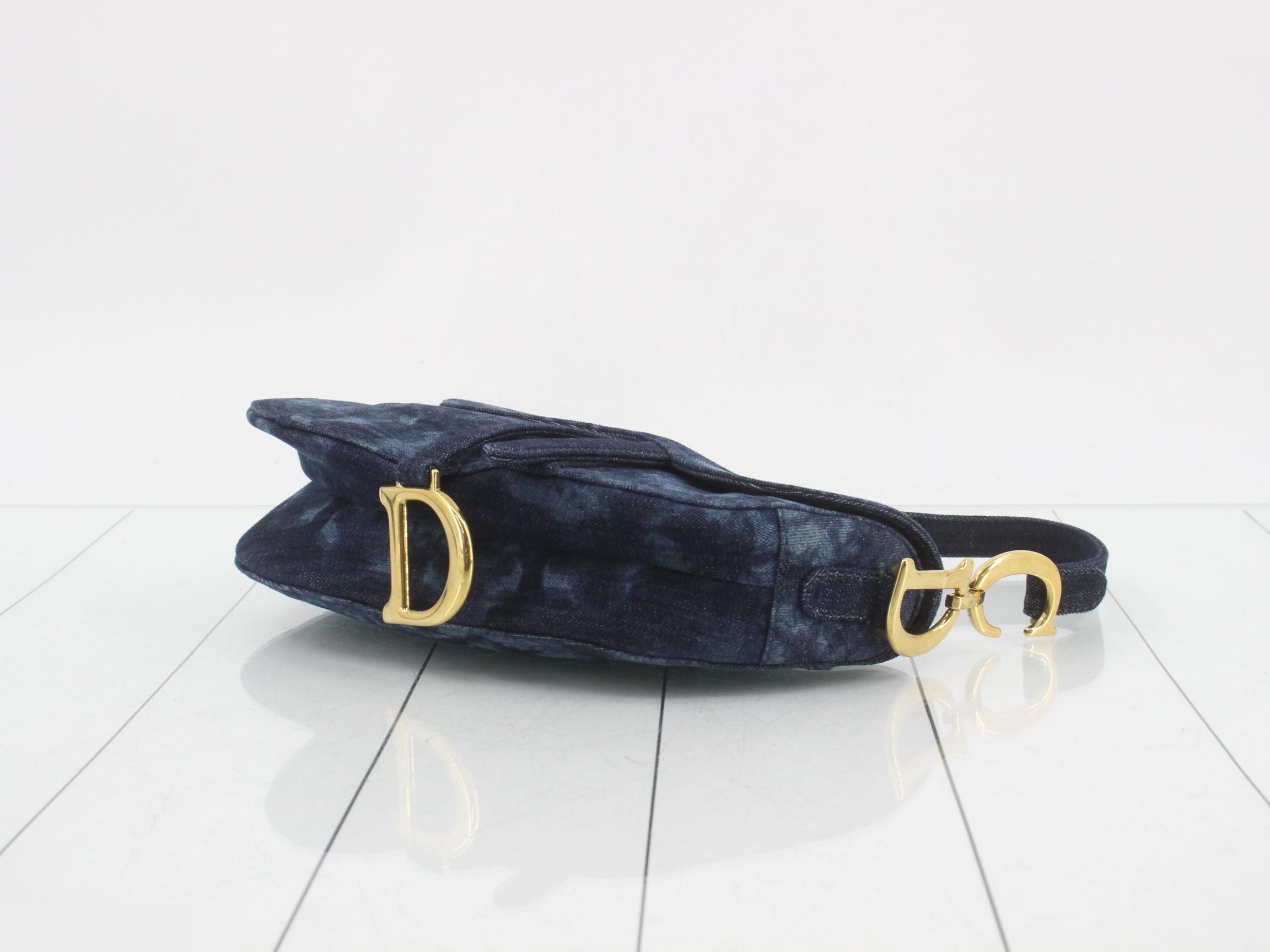 Desaddle Bag - Flower Print Denim 2-Way One-Shoulder Bag — view 6