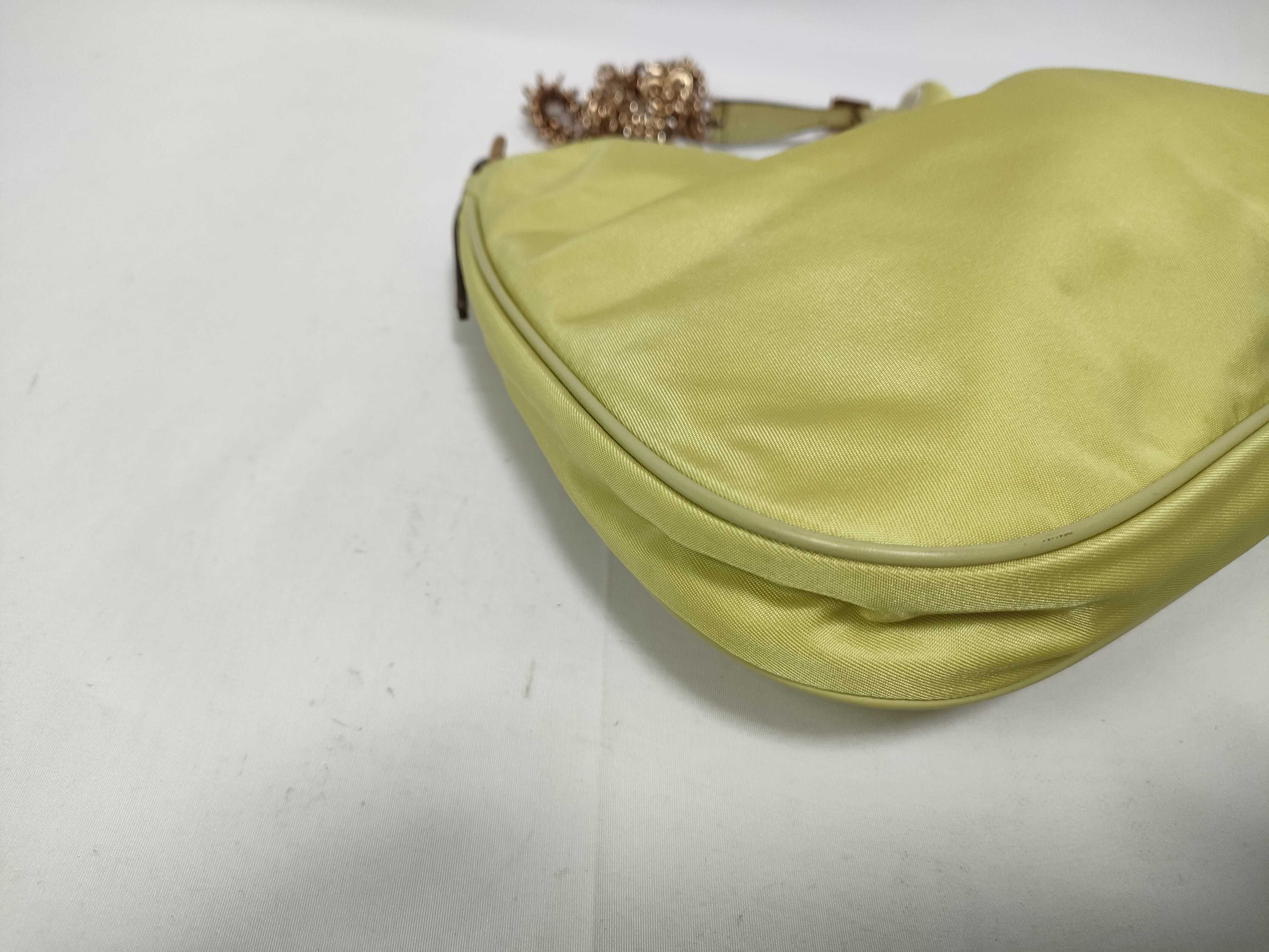 Chain Shoulder Bag, Triangle Logo, Nylon Shoulder Bag — view 5