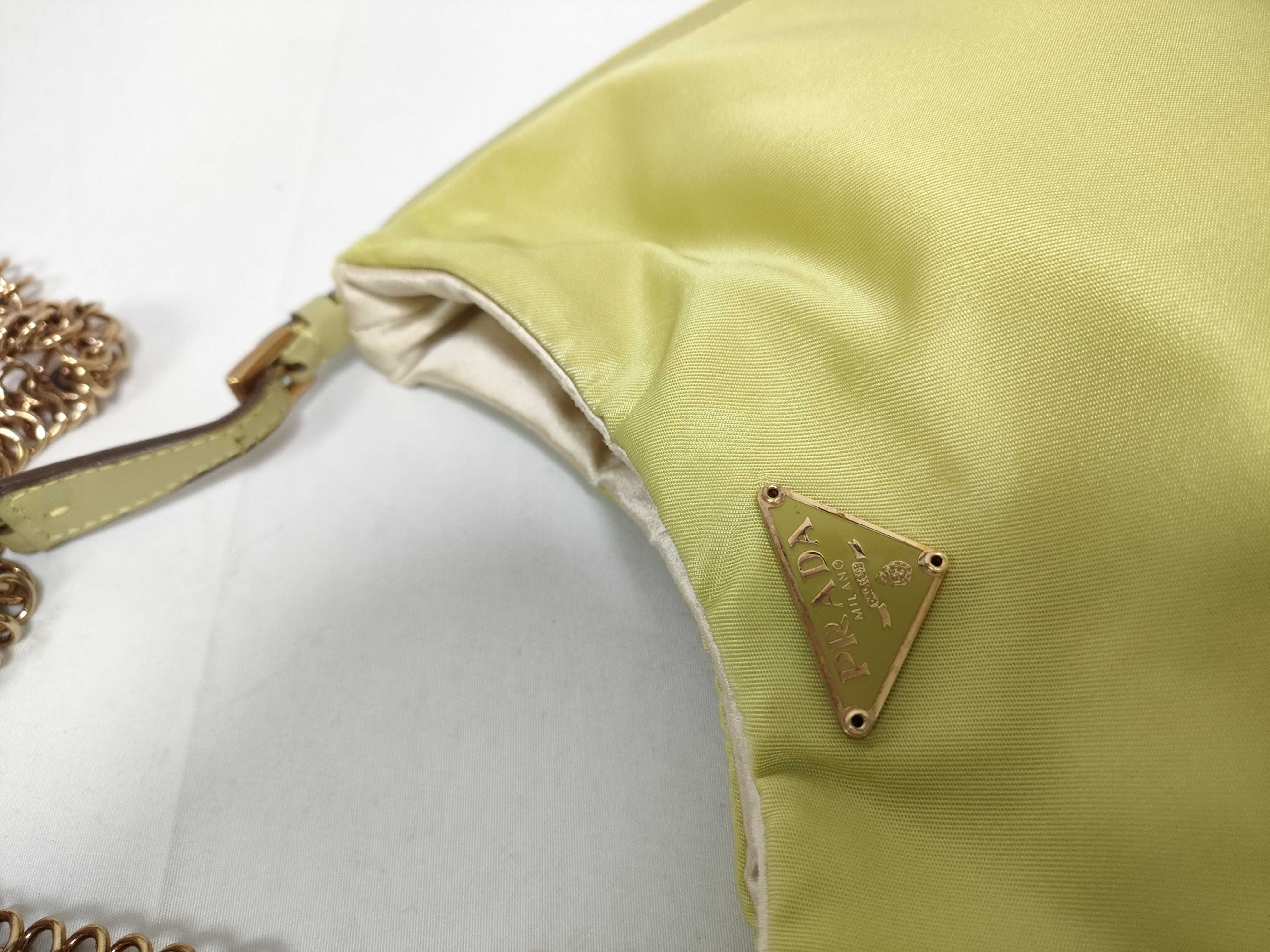 Chain Shoulder Bag, Triangle Logo, Nylon Shoulder Bag — view 8