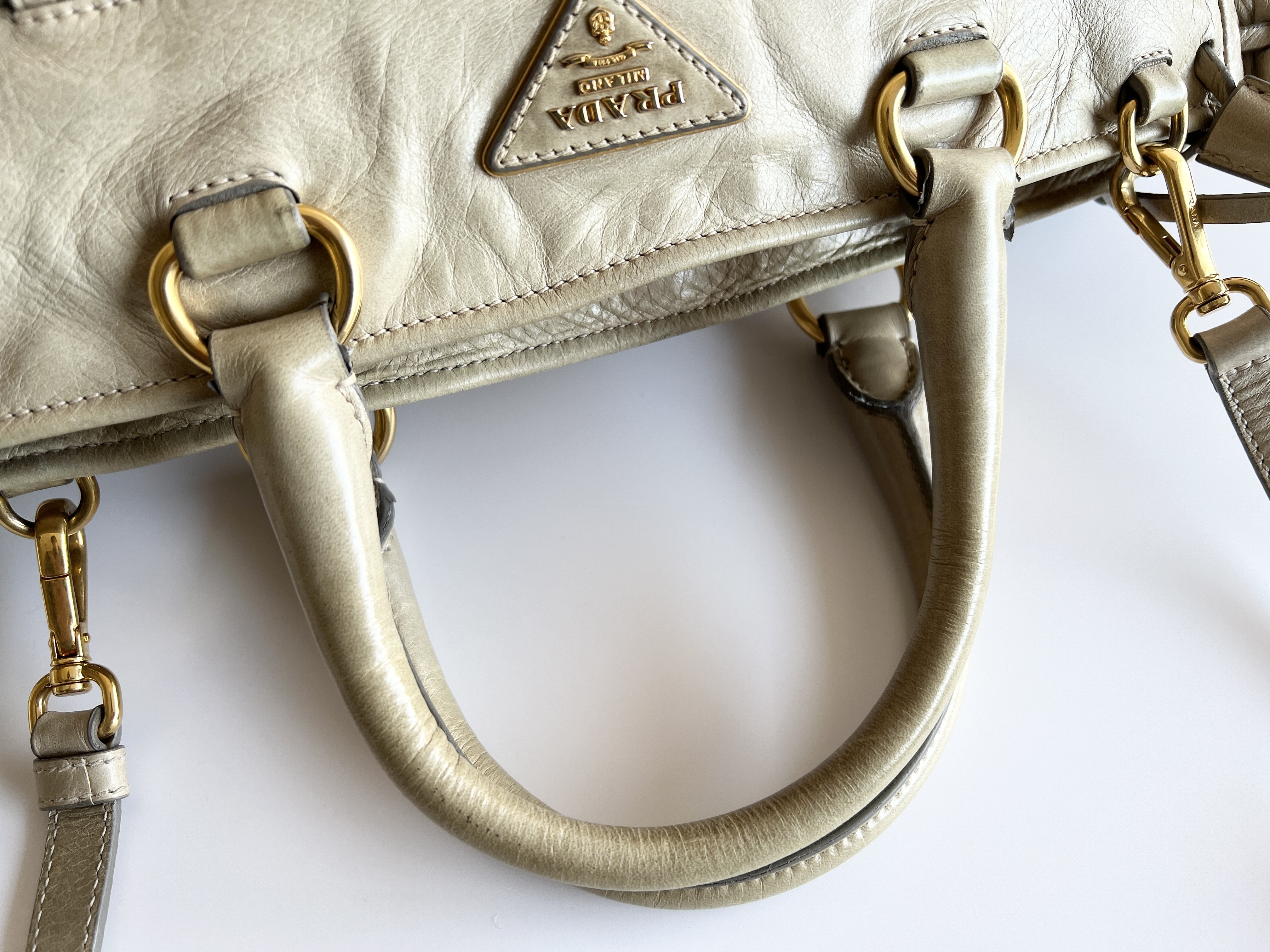 triangle logo fringe tassel leather 2way shoulder bag handbag shoulder bag — view 5
