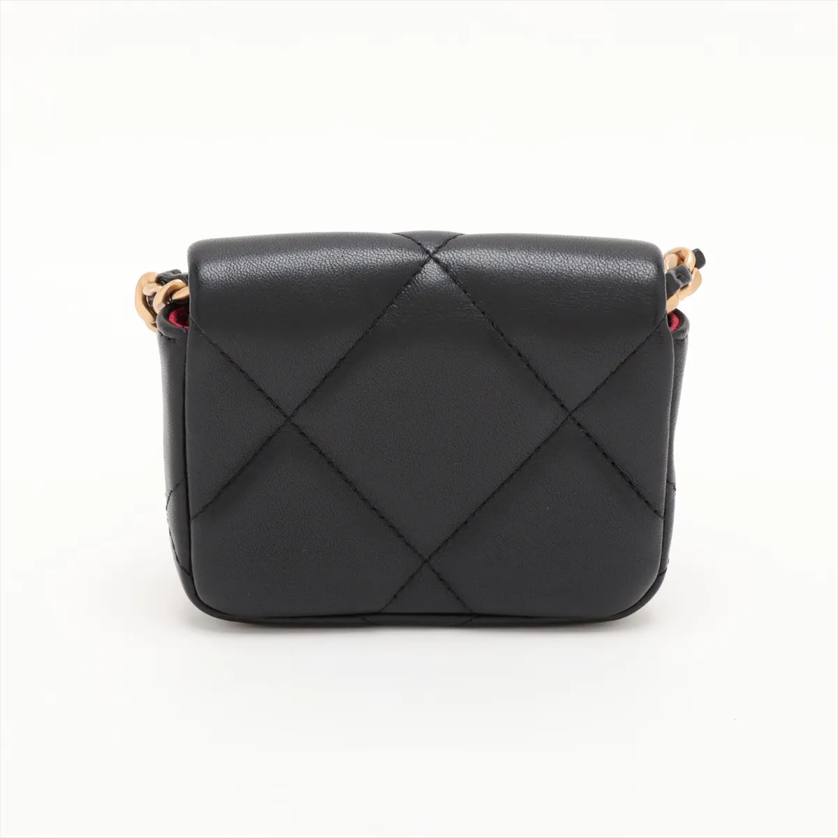 Matelassé Lambskin Waist Pouch, Black with Gold and Silver Hardware, Item Number 31717669 (Serial Number 31) — view 2