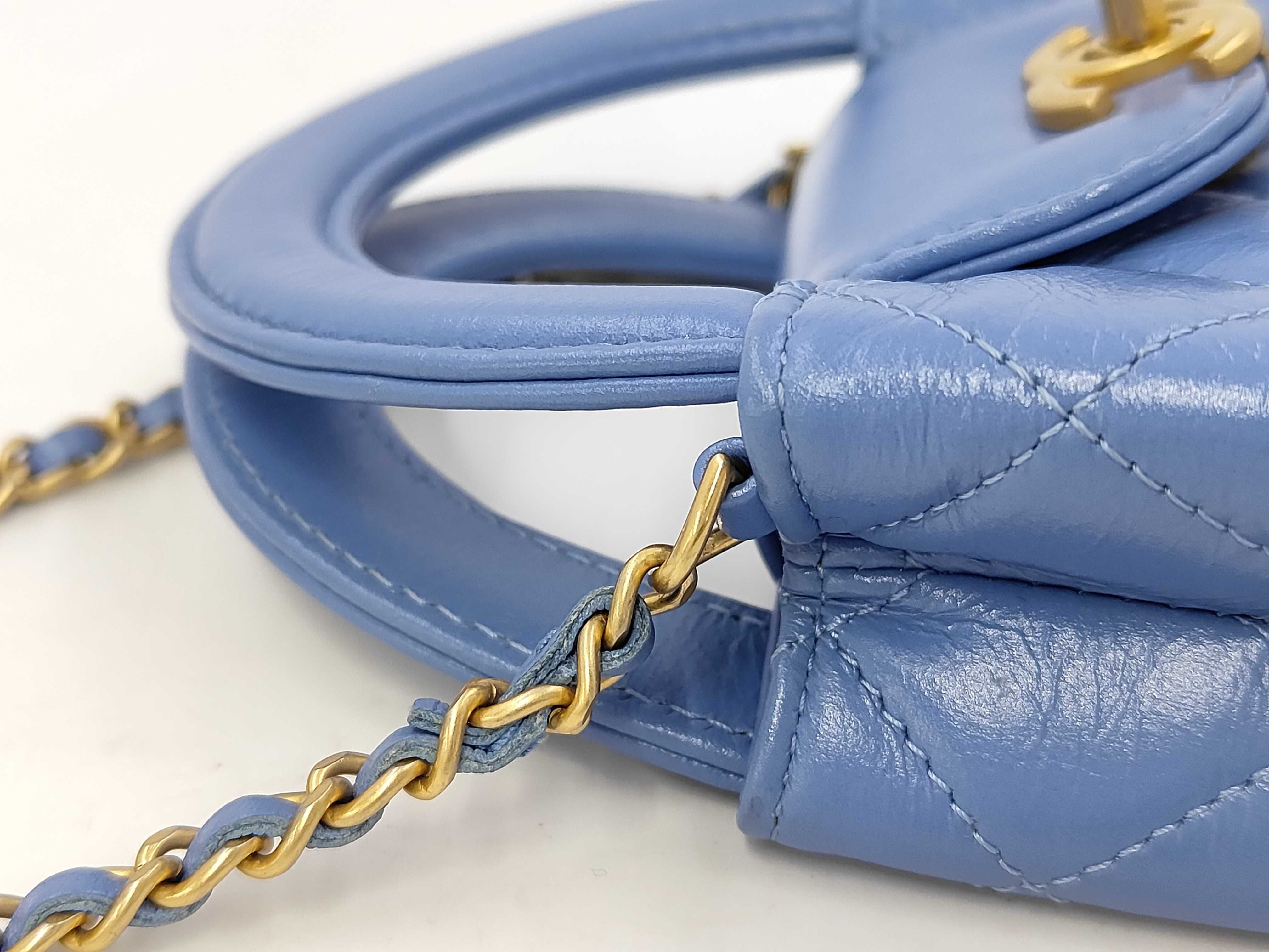 Kelly-style top-handle 2-way chain shoulder bag (random serial number) — view 5