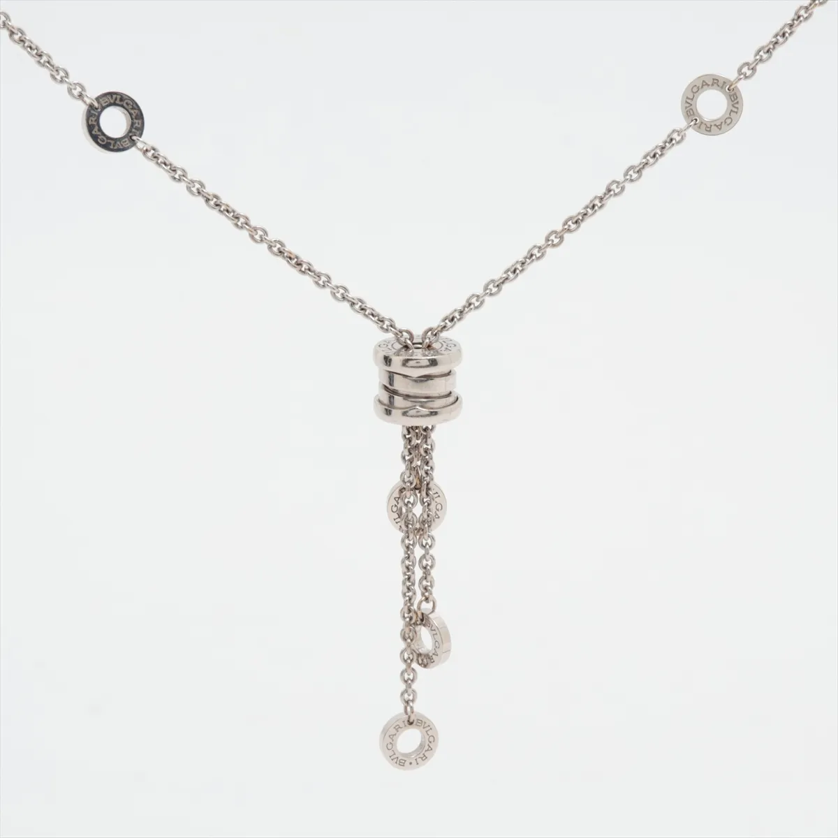 B.zero1 Element Necklace, 750 (WG), 14.9g, some plating peeling. — view 2