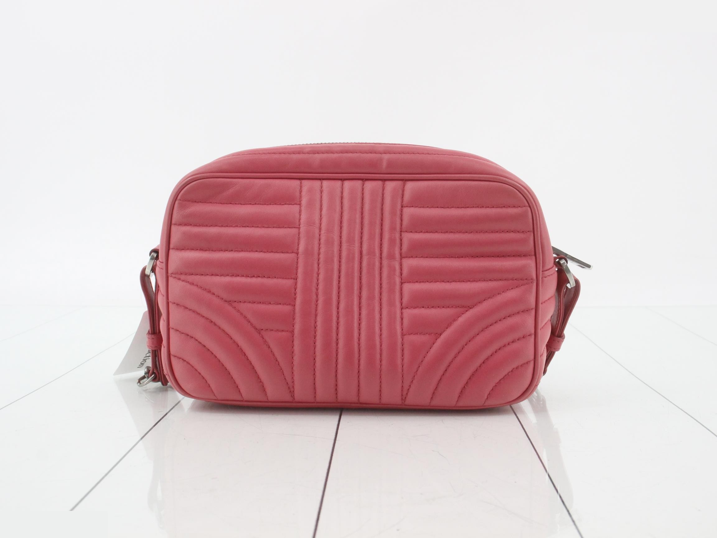 Diagram Shoulder Bag, Calfskin, Pink — view 2