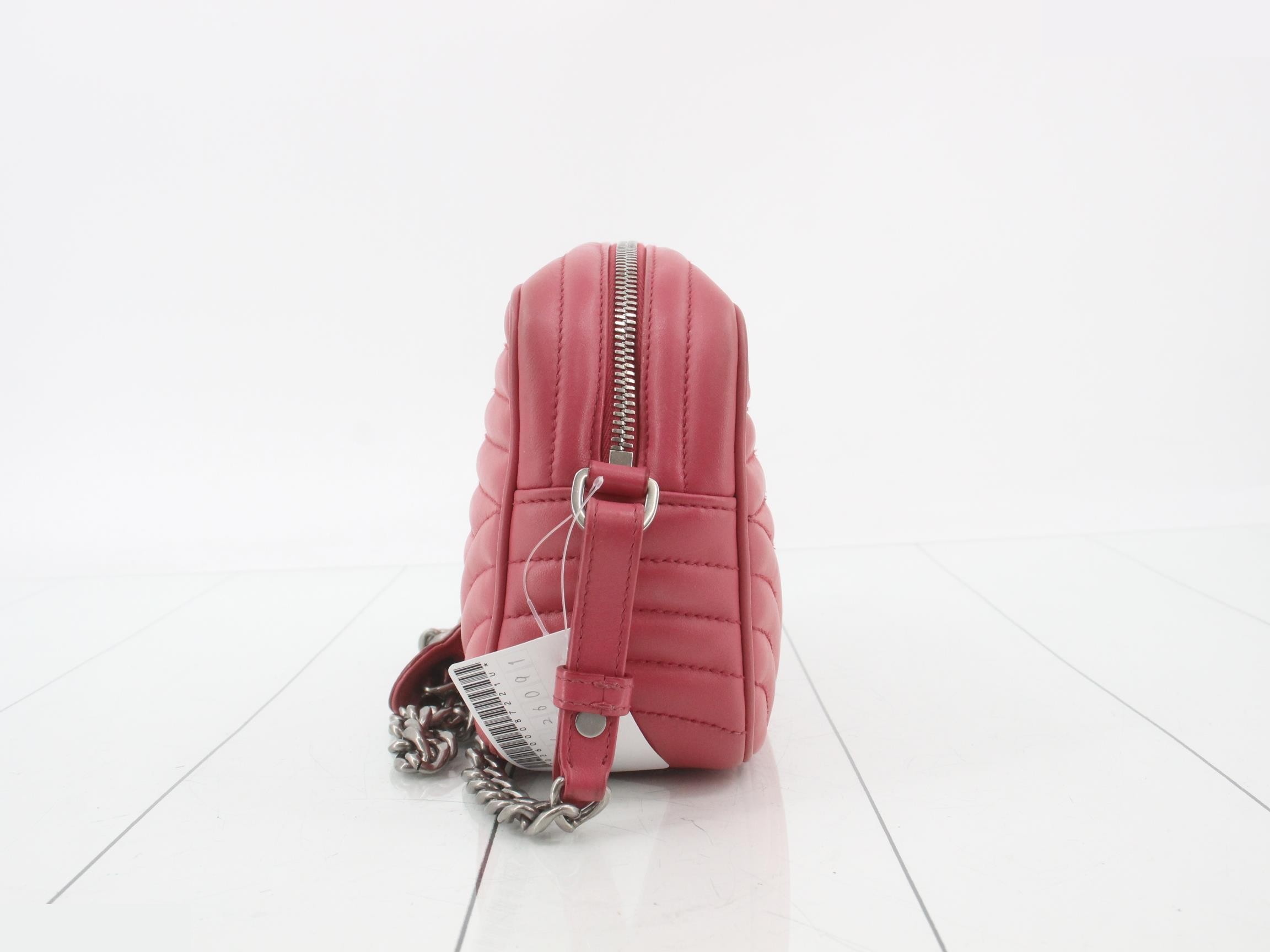 Diagram Shoulder Bag, Calfskin, Pink — view 3