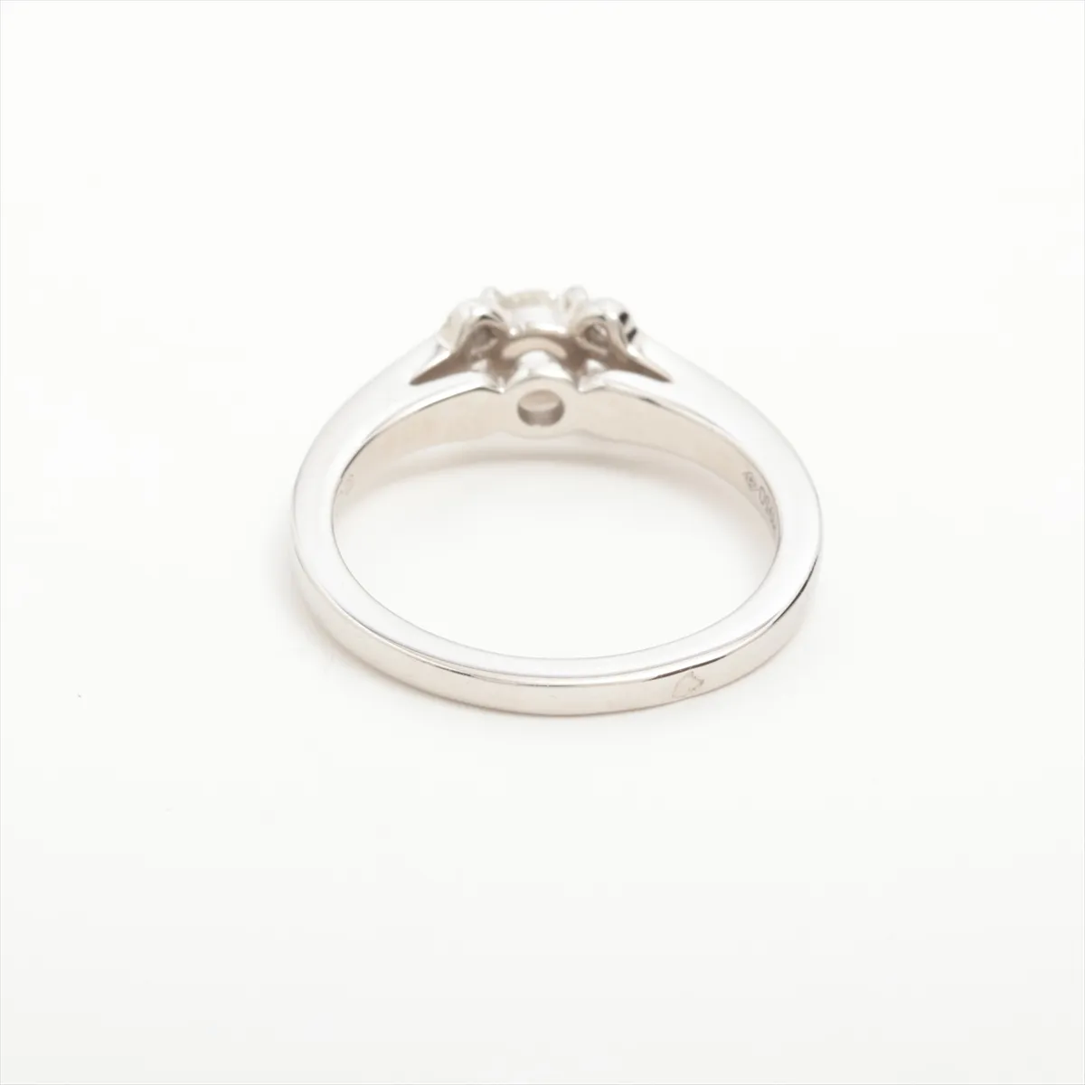 Ballerina Diamond Ring, Pt950, 5.0g, 0.33 G, VS1 clarity, 3EX (Excellent Condition), Size 51, GGA296, Resizing available, CRN4198049, CO6 hallmark. — view 2
