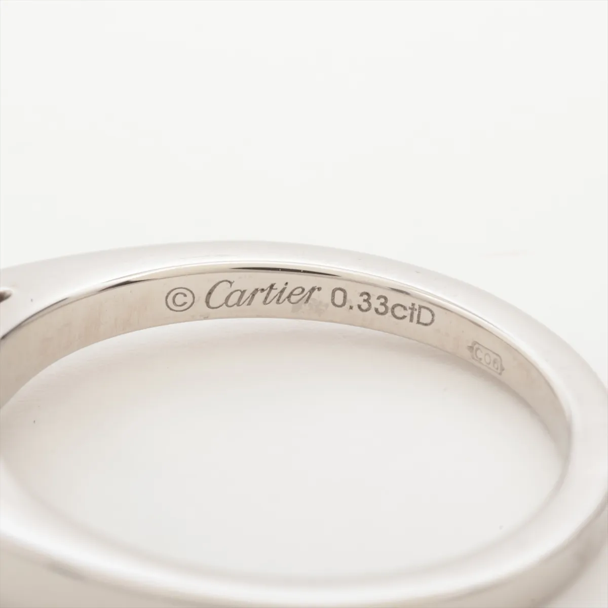 Ballerina Diamond Ring, Pt950, 5.0g, 0.33 G, VS1 clarity, 3EX (Excellent Condition), Size 51, GGA296, Resizing available, CRN4198049, CO6 hallmark. — view 4