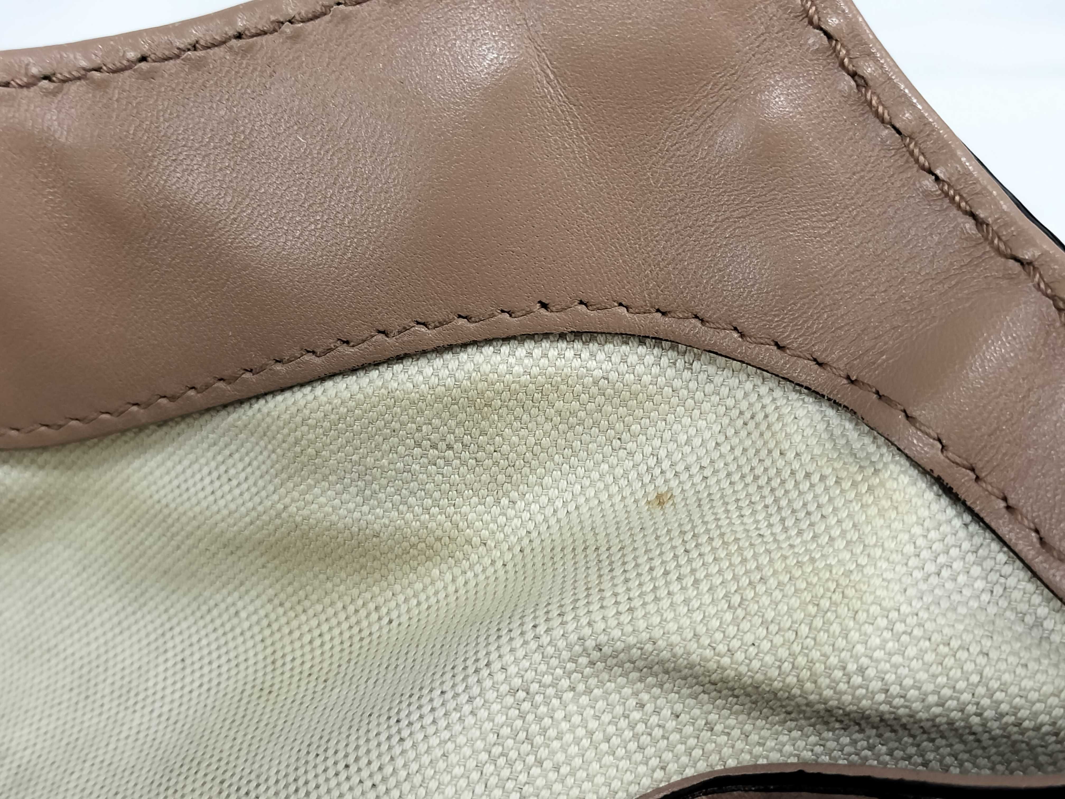 GG Canvas Gucci Handbag Leather Canvas GG Pattern Handbag — view 14