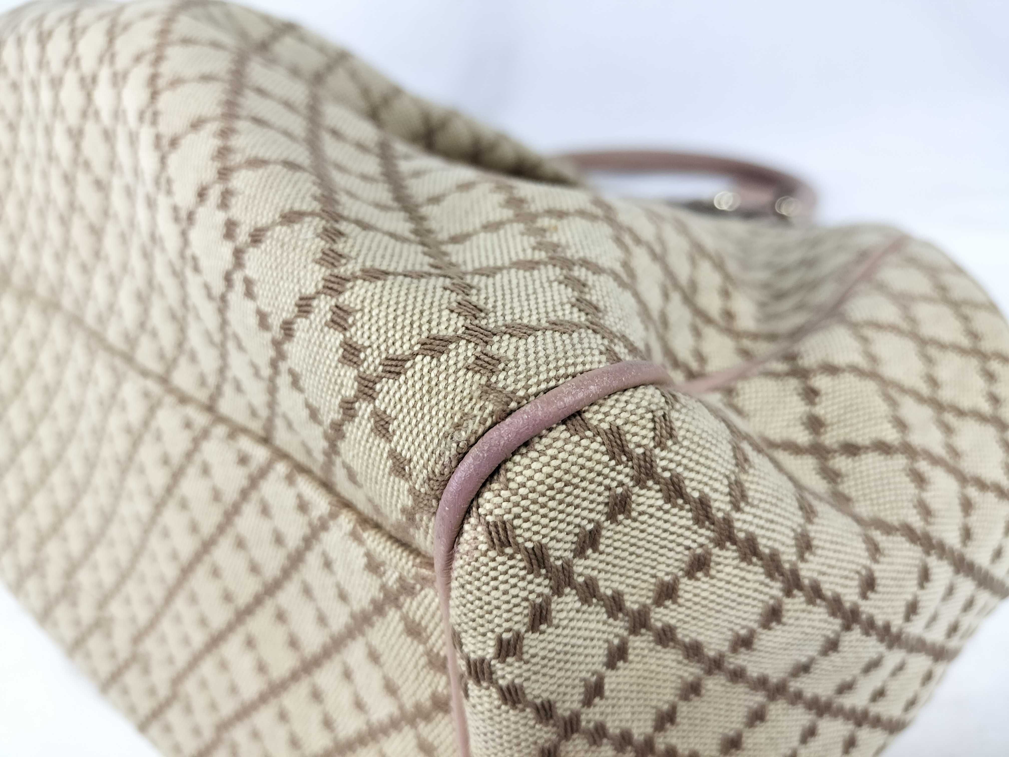 GG Canvas Gucci Handbag Leather Canvas GG Pattern Handbag — view 6