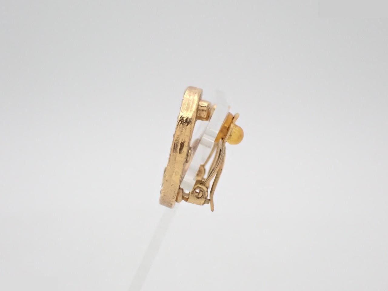 Crescent Moon Rhinestone Earrings — view 3