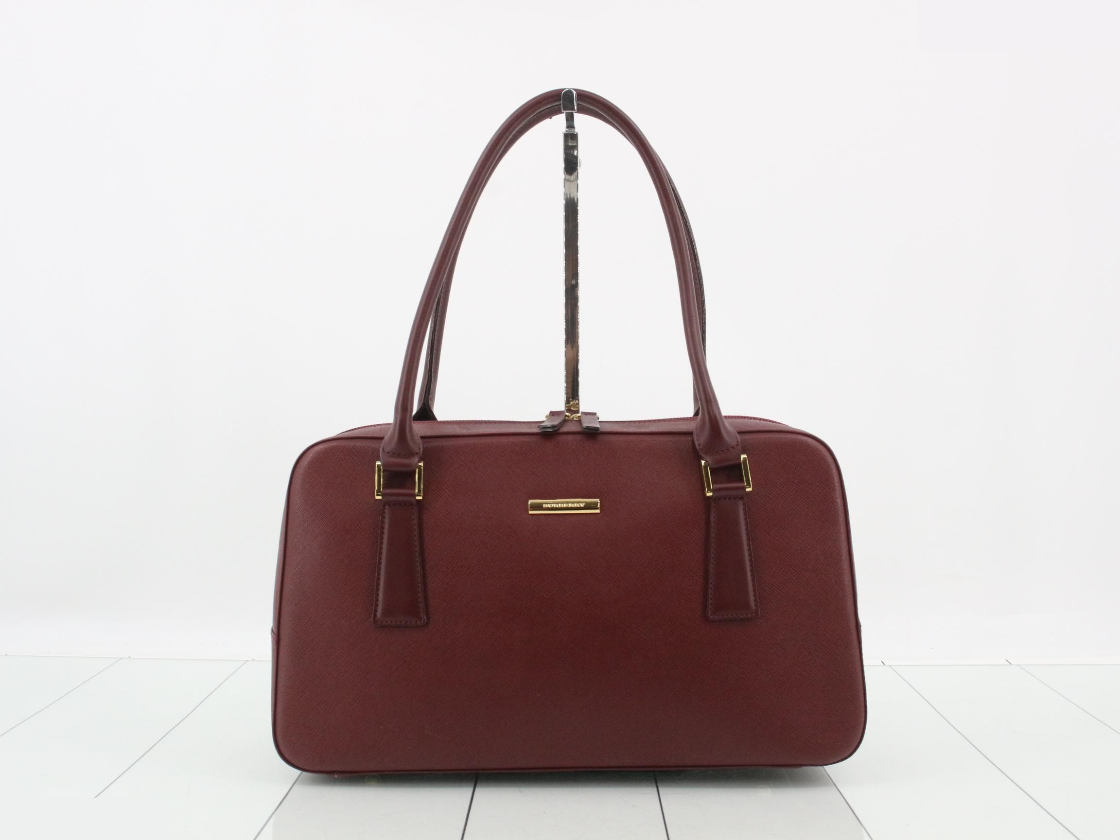 Leather Bordeaux Shoulder Bag