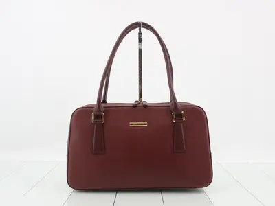 Leather Bordeaux Shoulder Bag