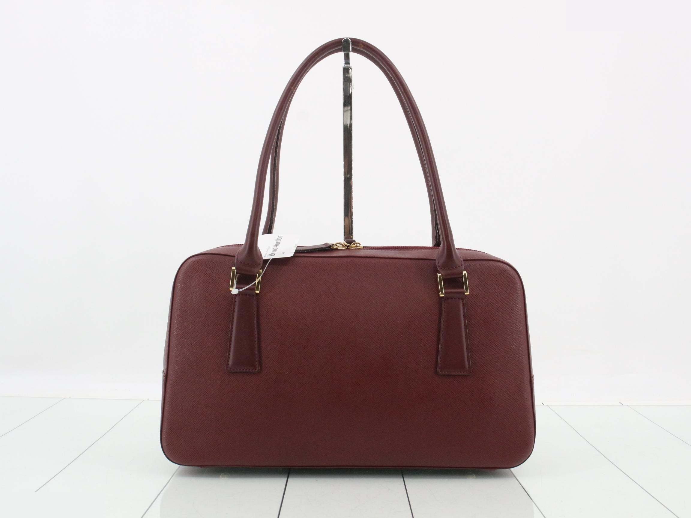 Leather Bordeaux Shoulder Bag — view 2