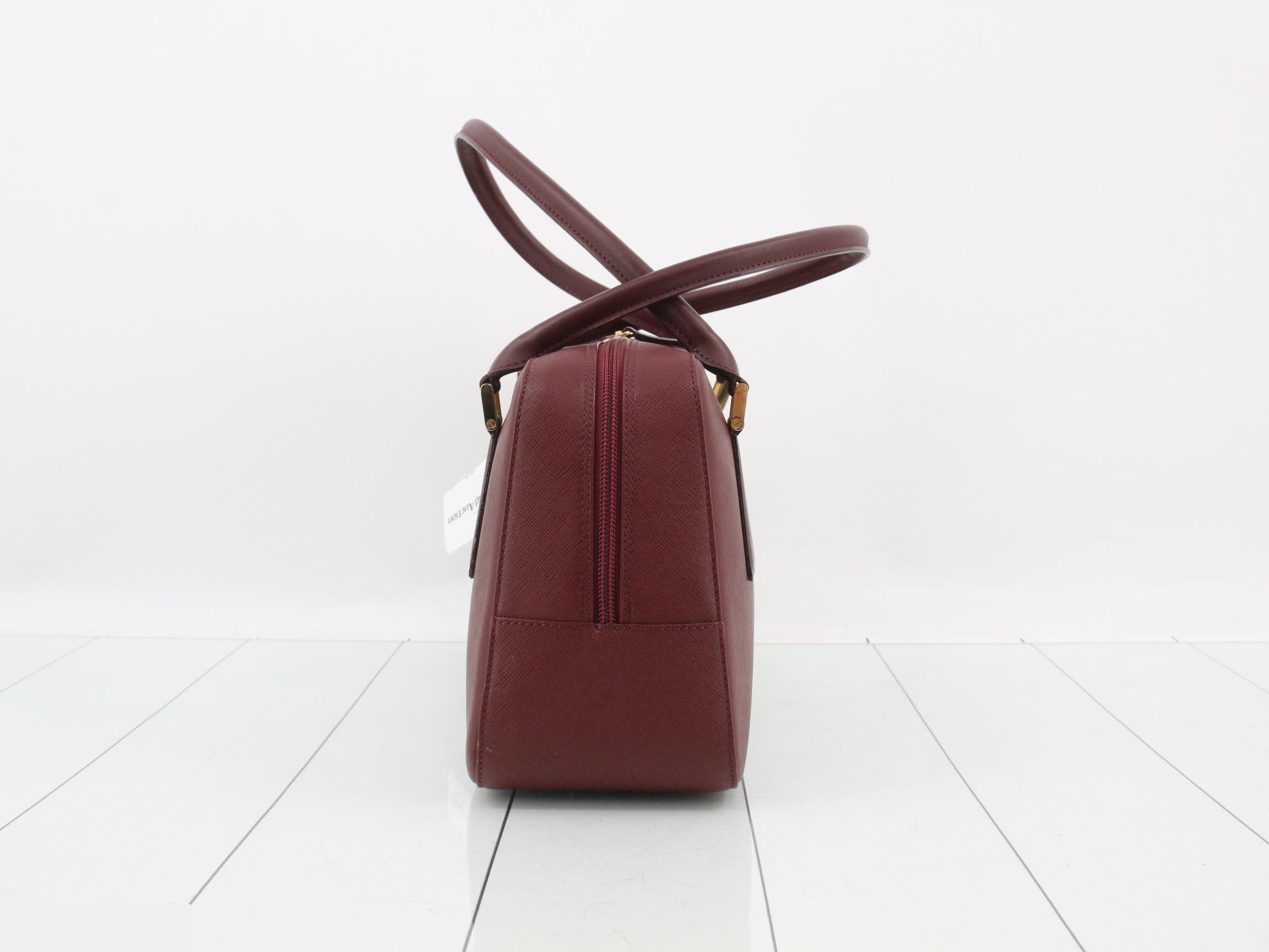 Leather Bordeaux Shoulder Bag — view 4