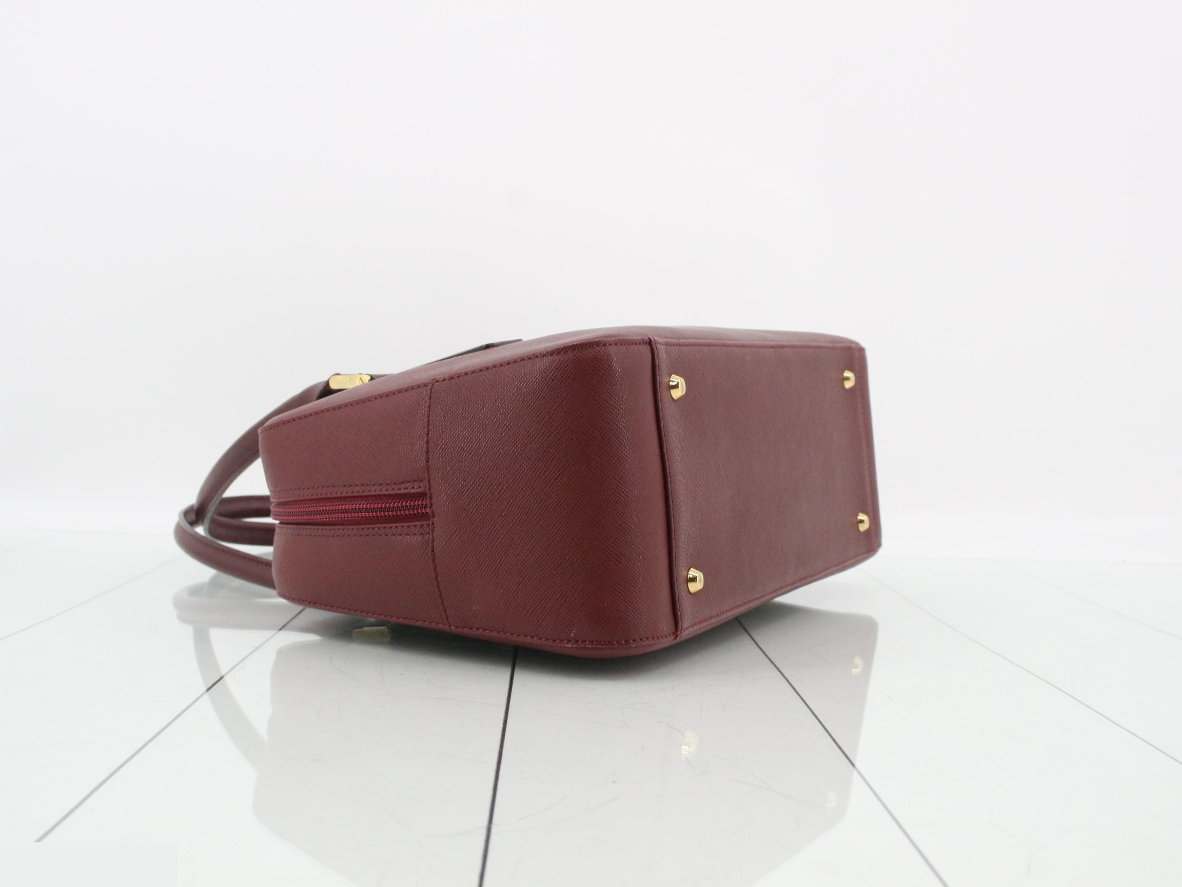 Leather Bordeaux Shoulder Bag — view 5