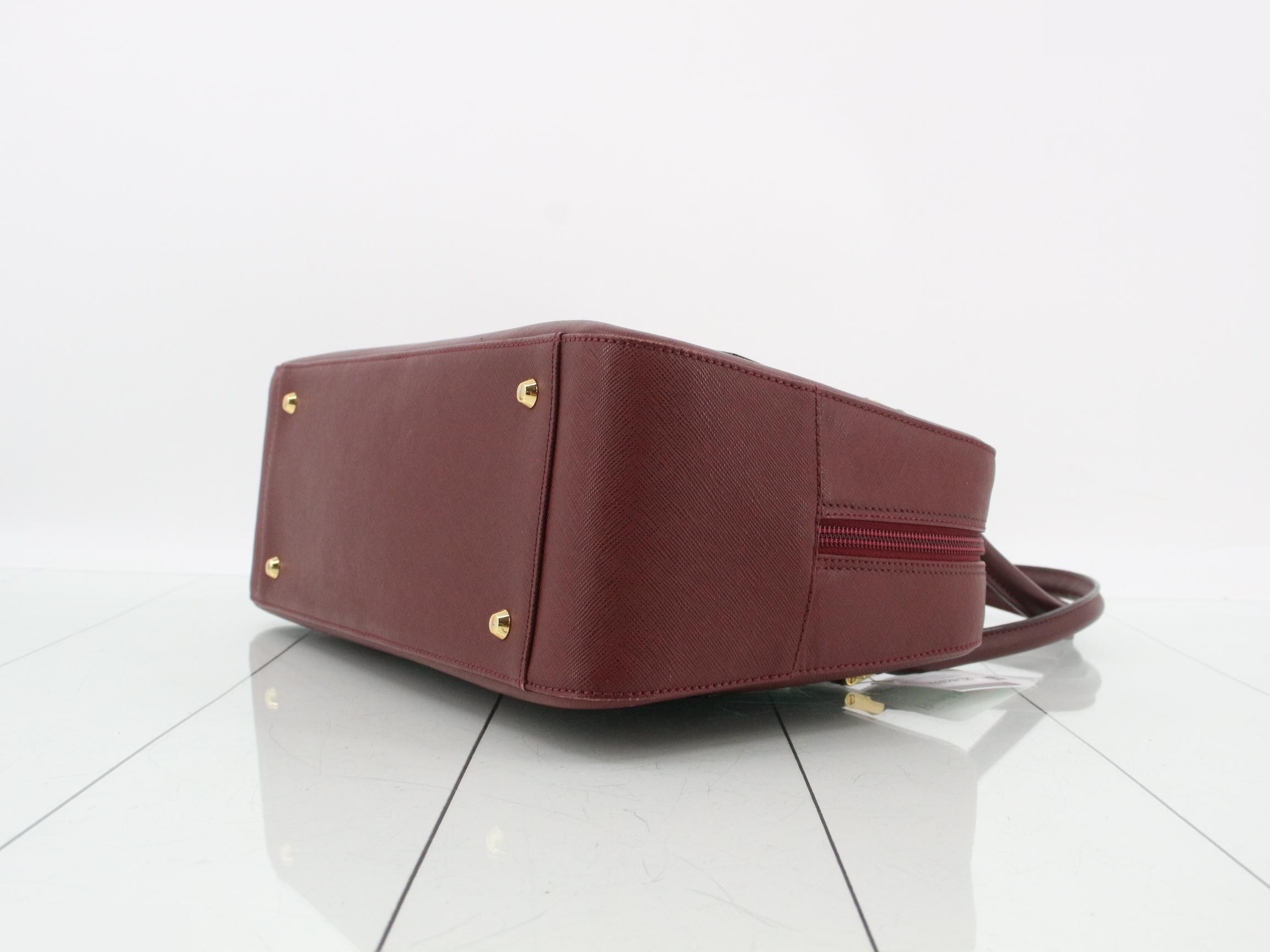 Leather Bordeaux Shoulder Bag — view 6