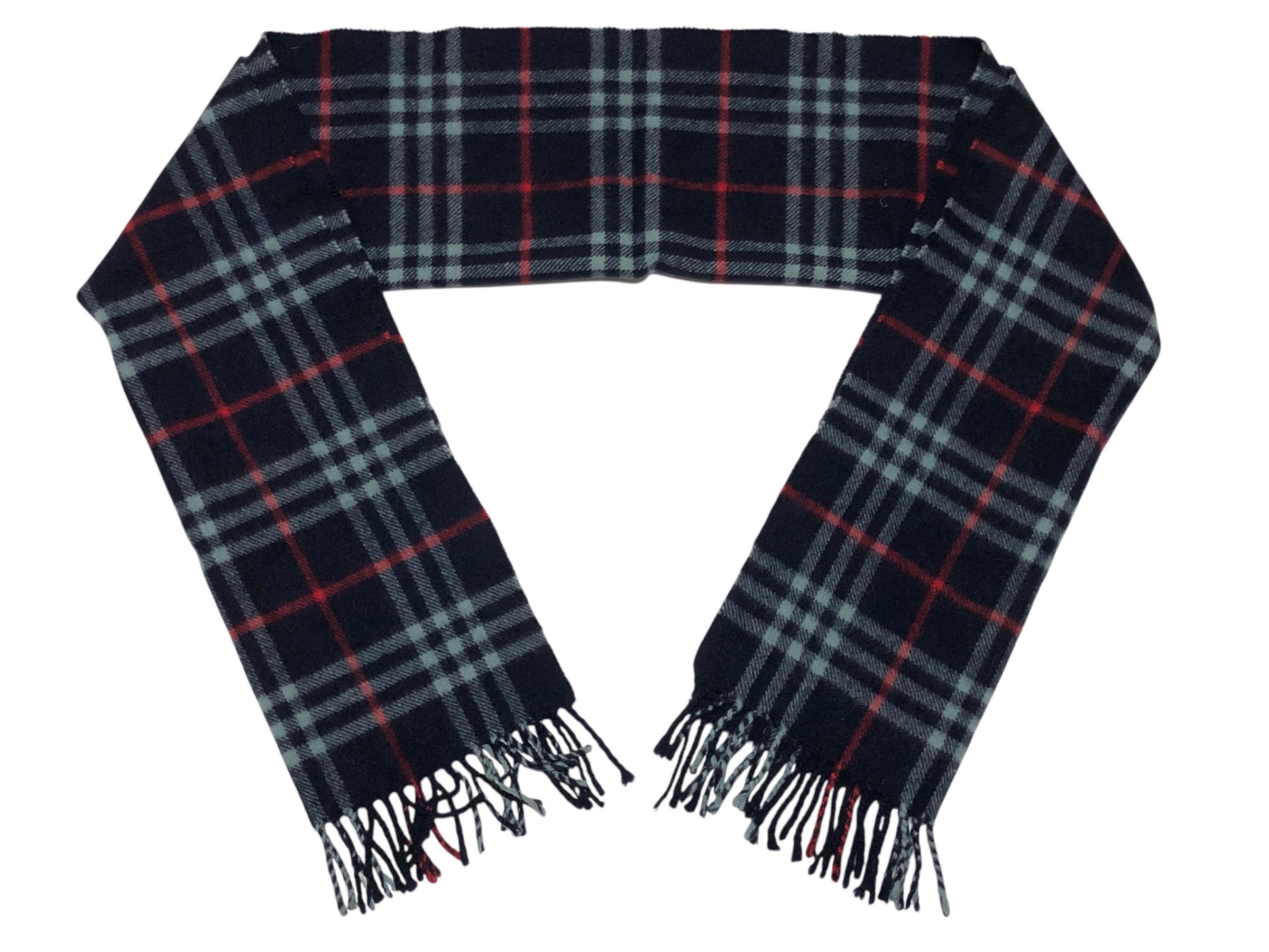 scarf, check pattern, 100% cashmere. — view 2