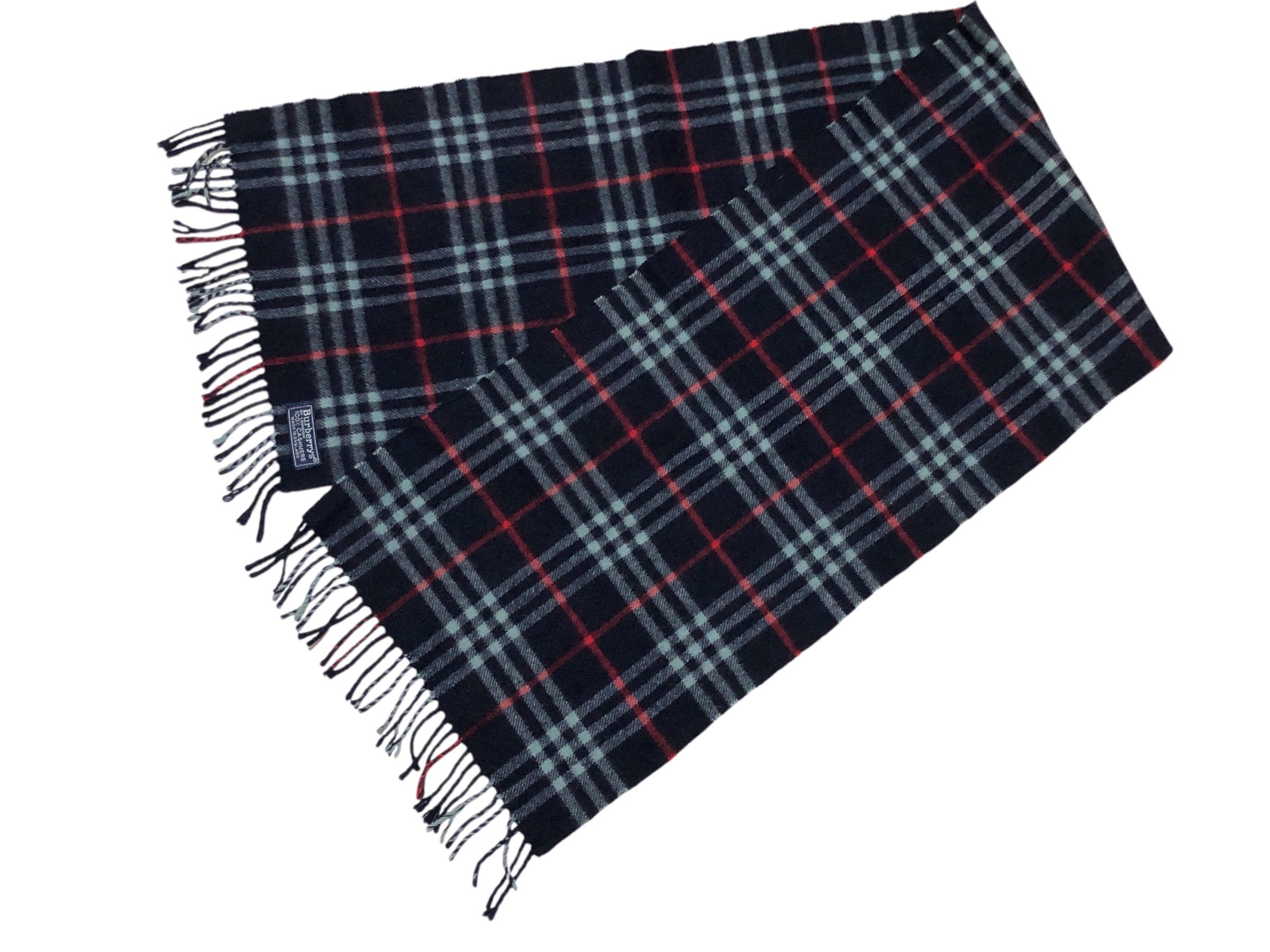 scarf, check pattern, 100% cashmere. — view 4