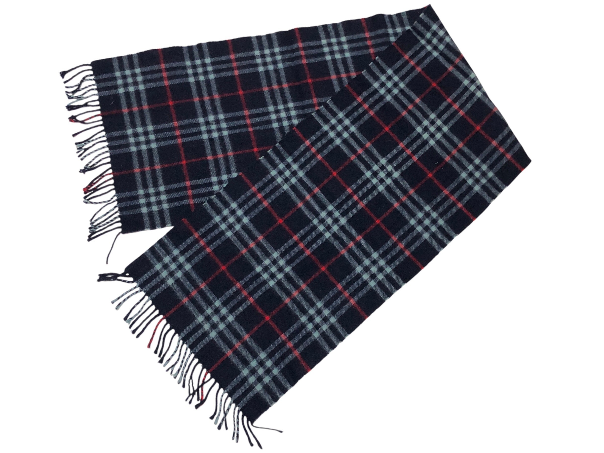 scarf, check pattern, 100% cashmere. — view 5