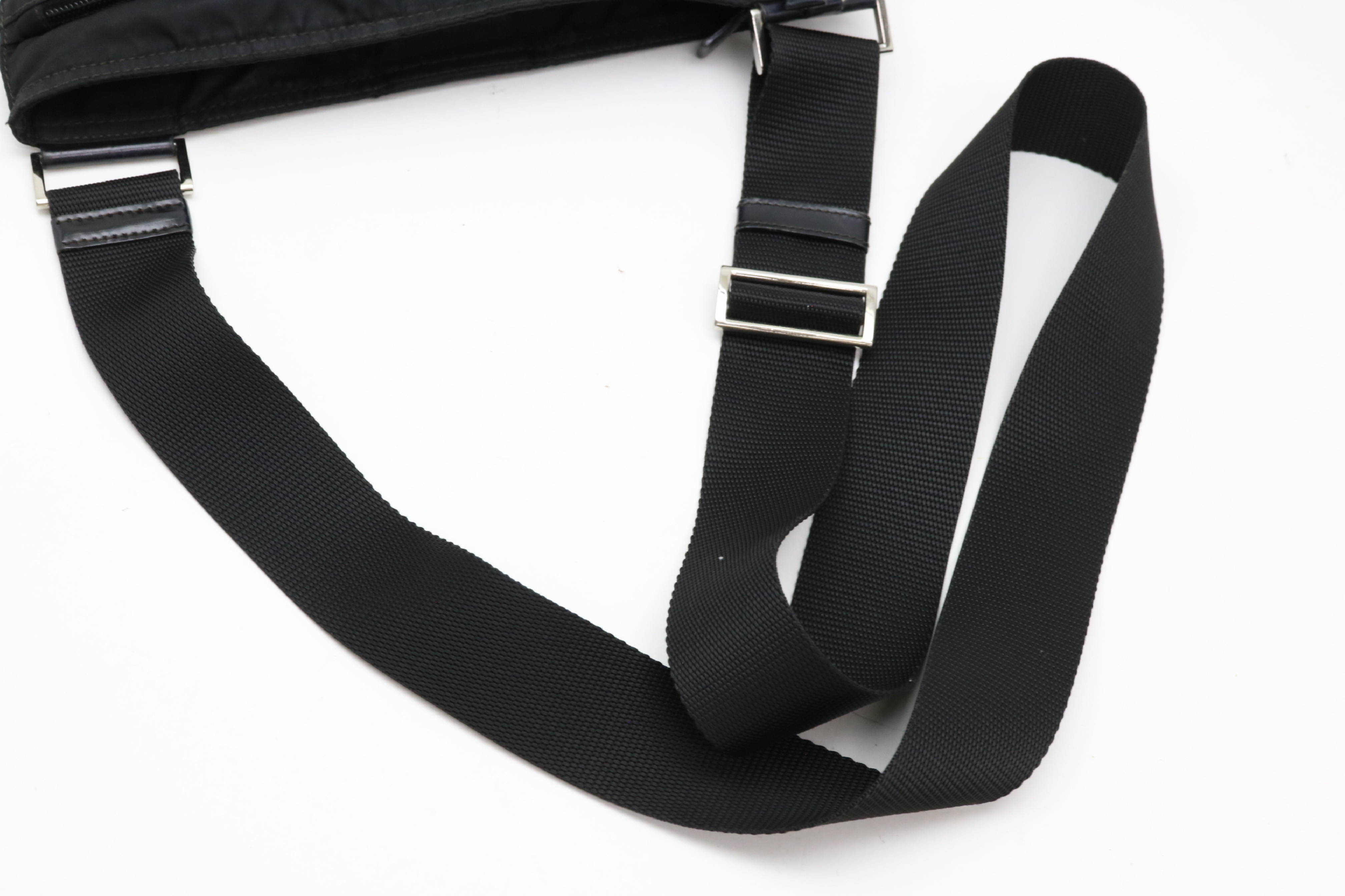 Triangle Logo Nylon Shoulder Bag — view 7