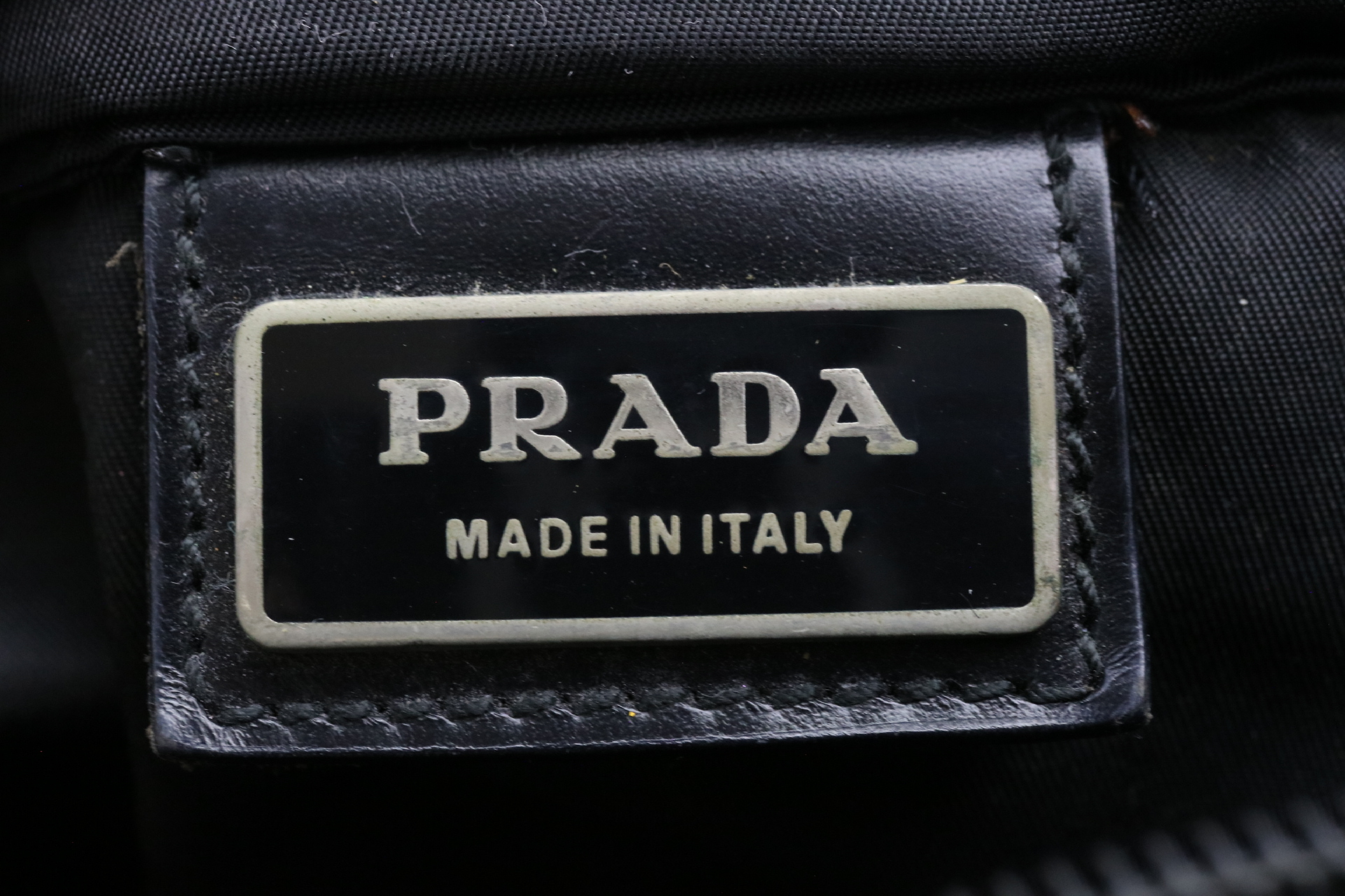Triangle Logo Nylon Shoulder Bag — view 10