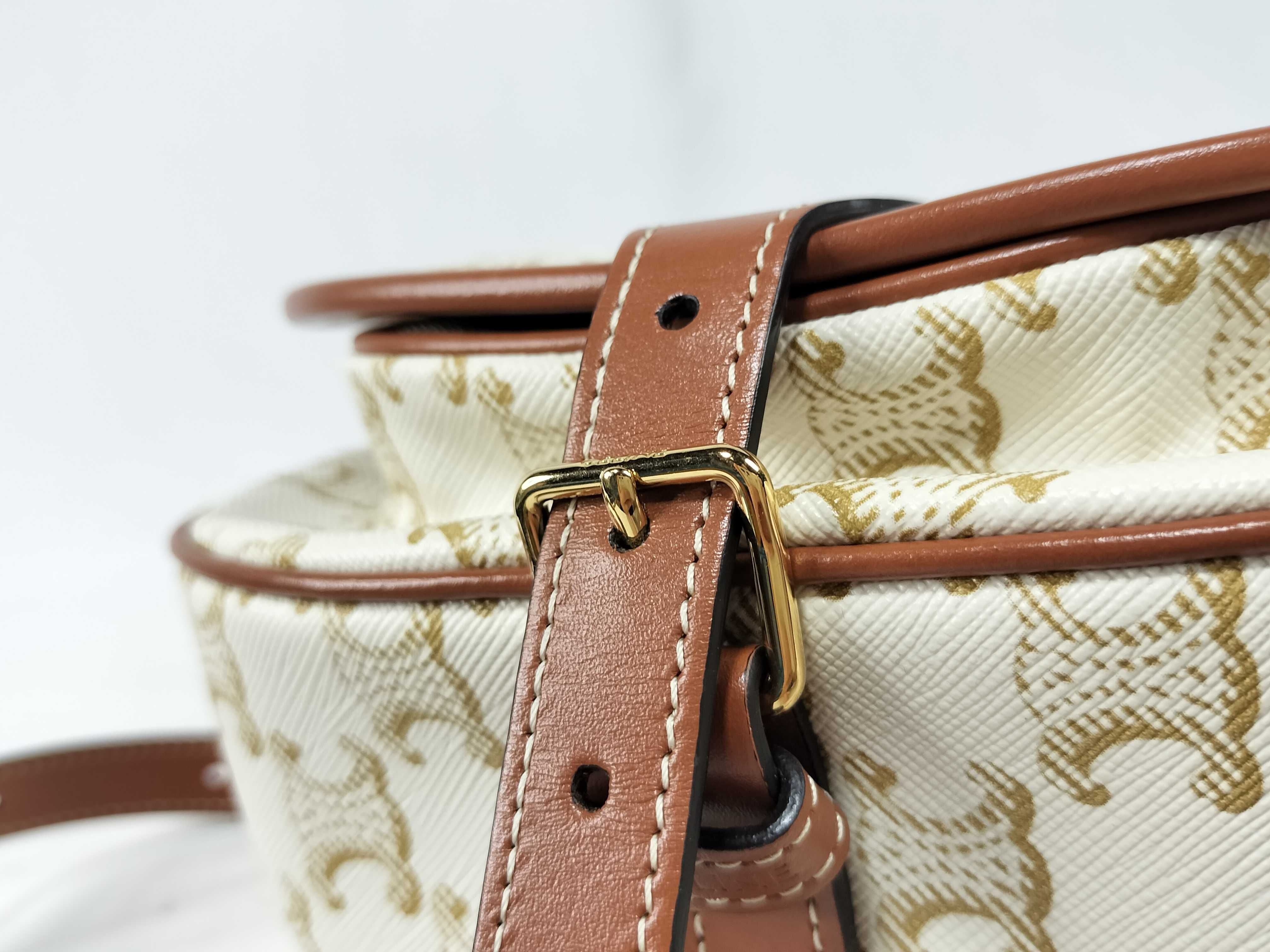 Medium Folco Bag 191502 Leather White Shoulder Bag — view 13