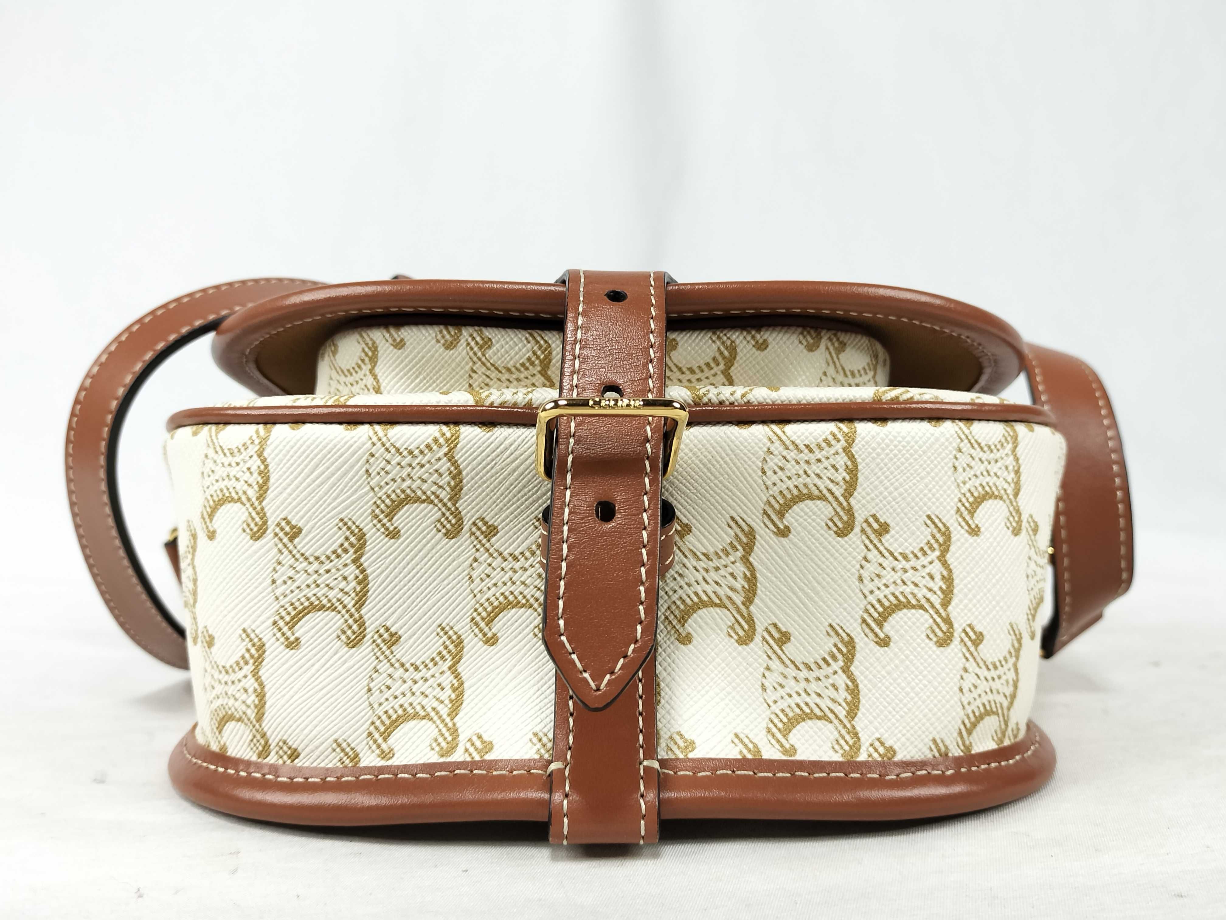 Medium Folco Bag 191502 Leather White Shoulder Bag — view 7