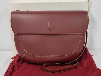 leather bag, shoulder bag, with box.