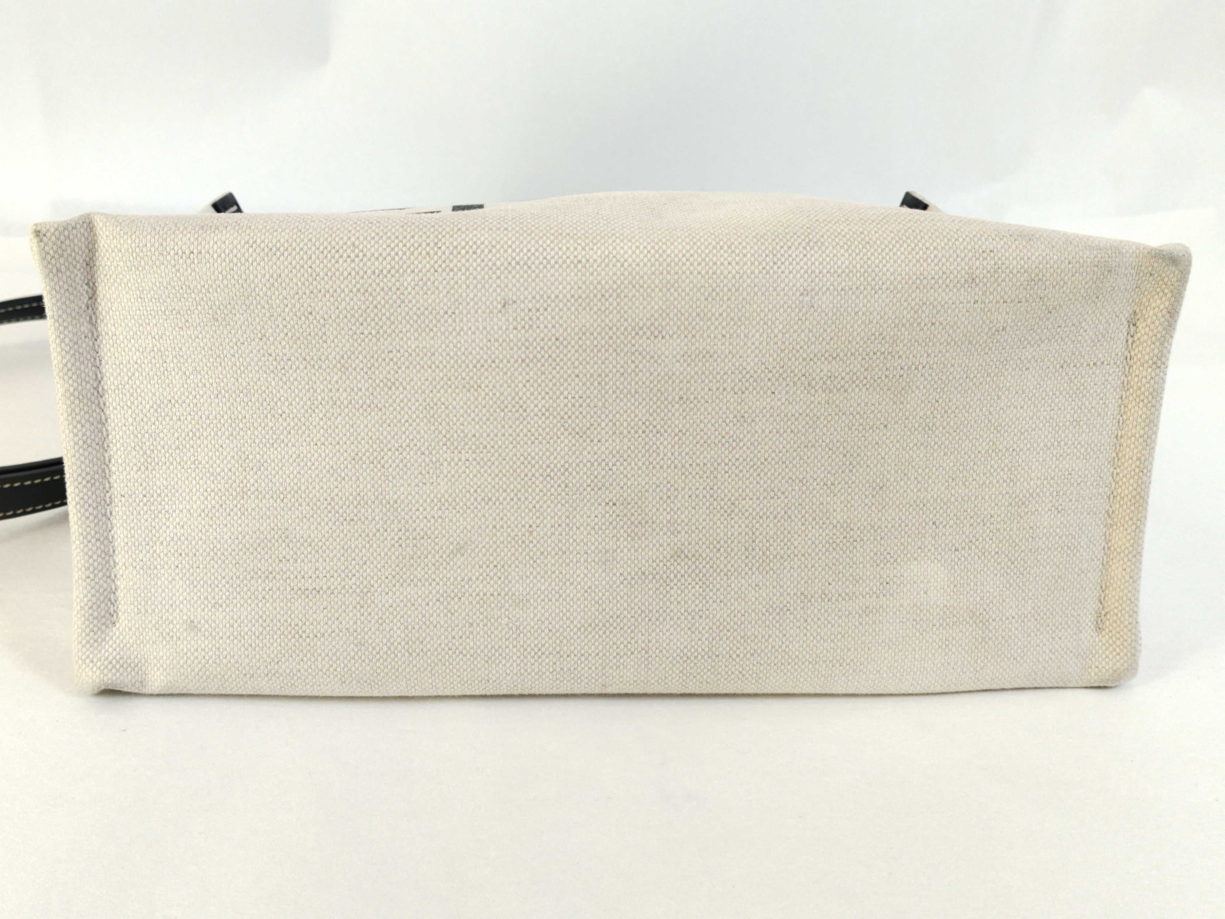 Logo Print Canvas x Leather 2-Way Handbag Beige x Navy 772144 Handbag — view 8