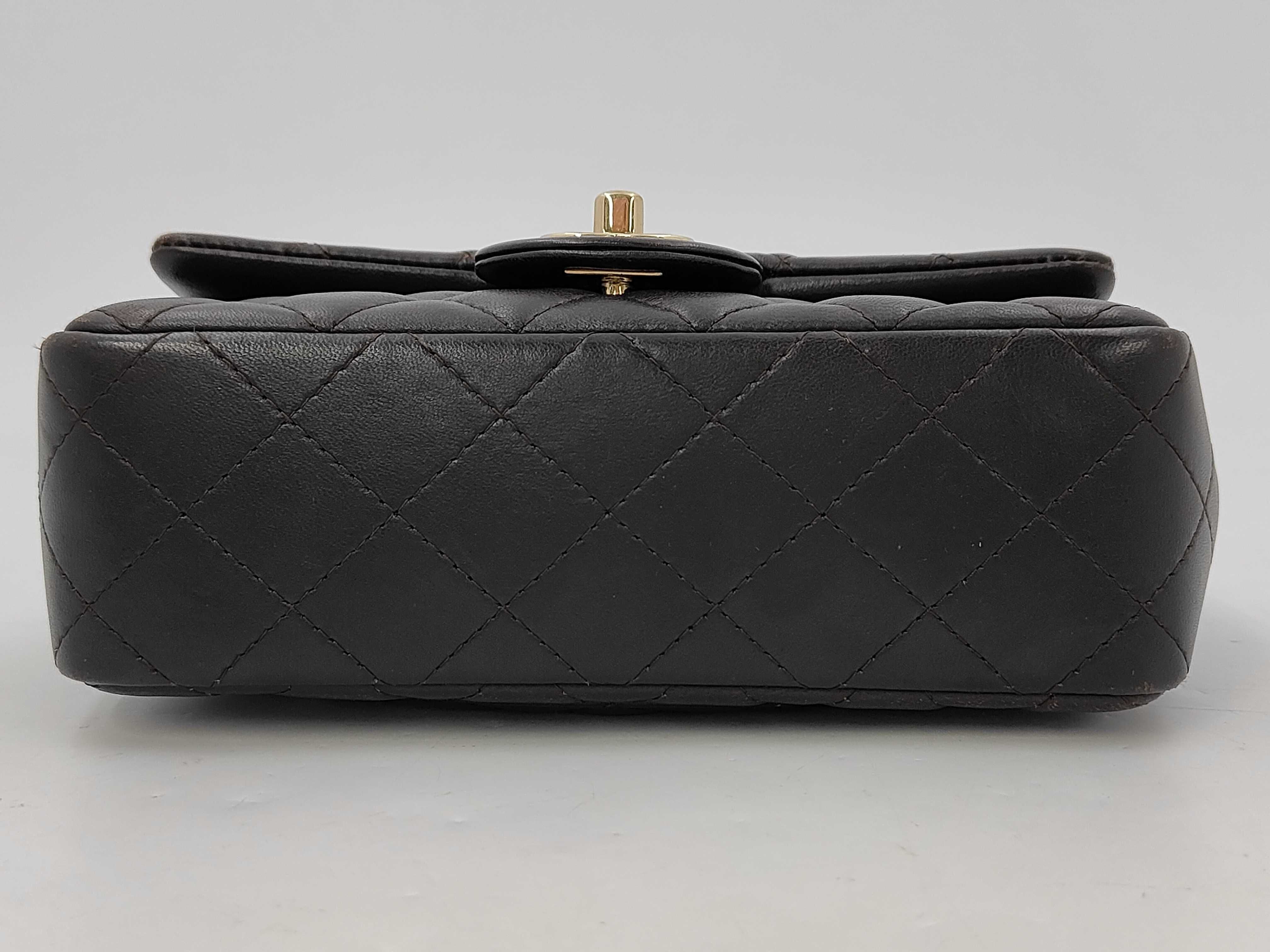 Lambskin Mini Mat 20 Single Brown Shoulder Bag — view 3