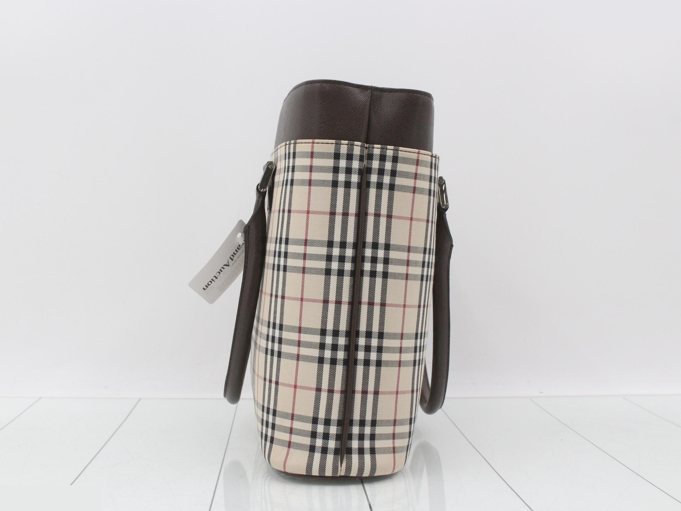 tote bag, check pattern — view 4