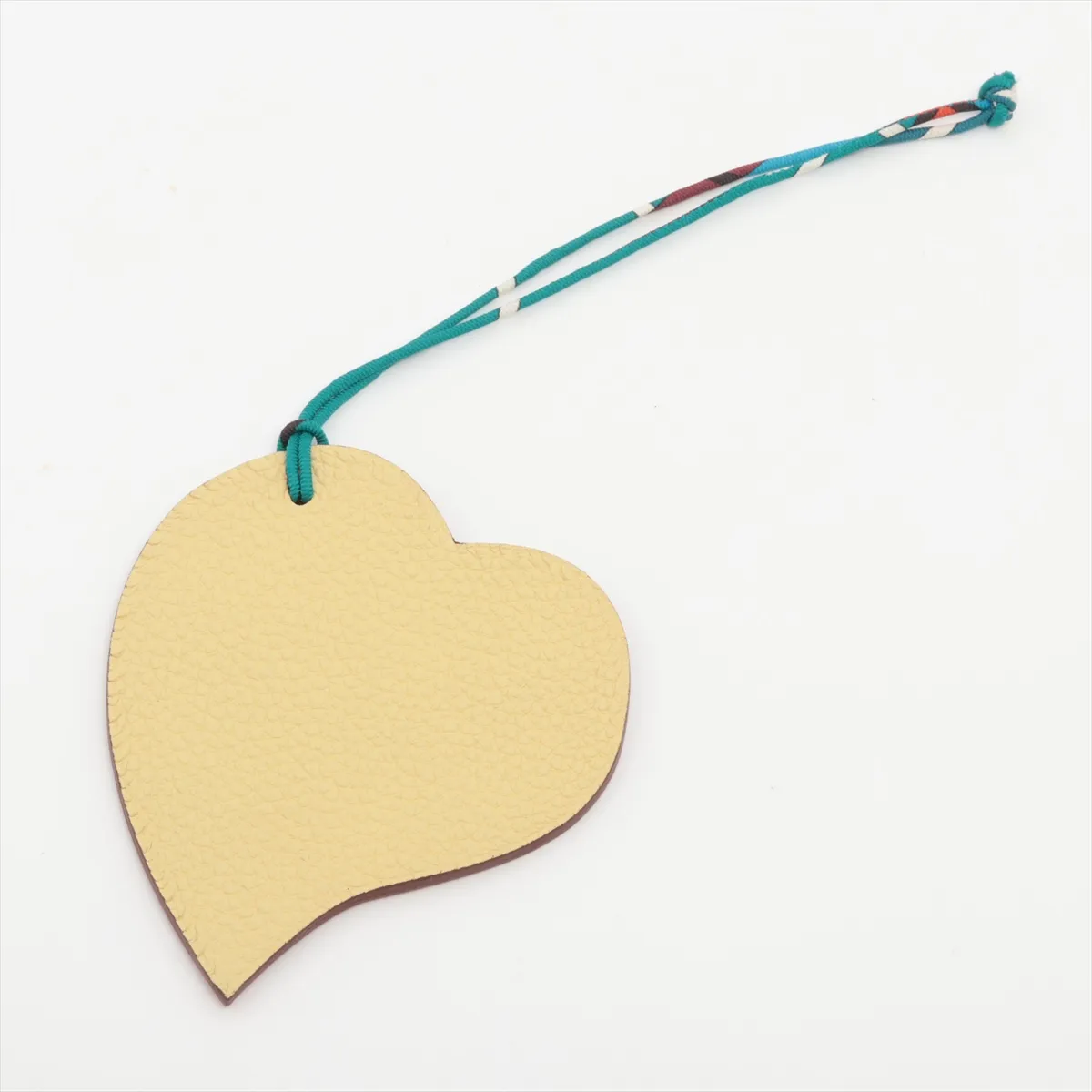 Petit H Heart Charm Leather Red x Yellow Scratches — view 2