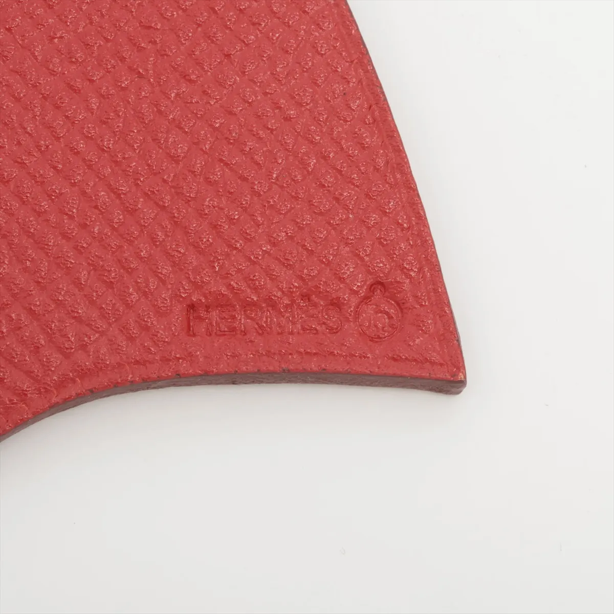 Petit H Heart Charm Leather Red x Yellow Scratches — view 3