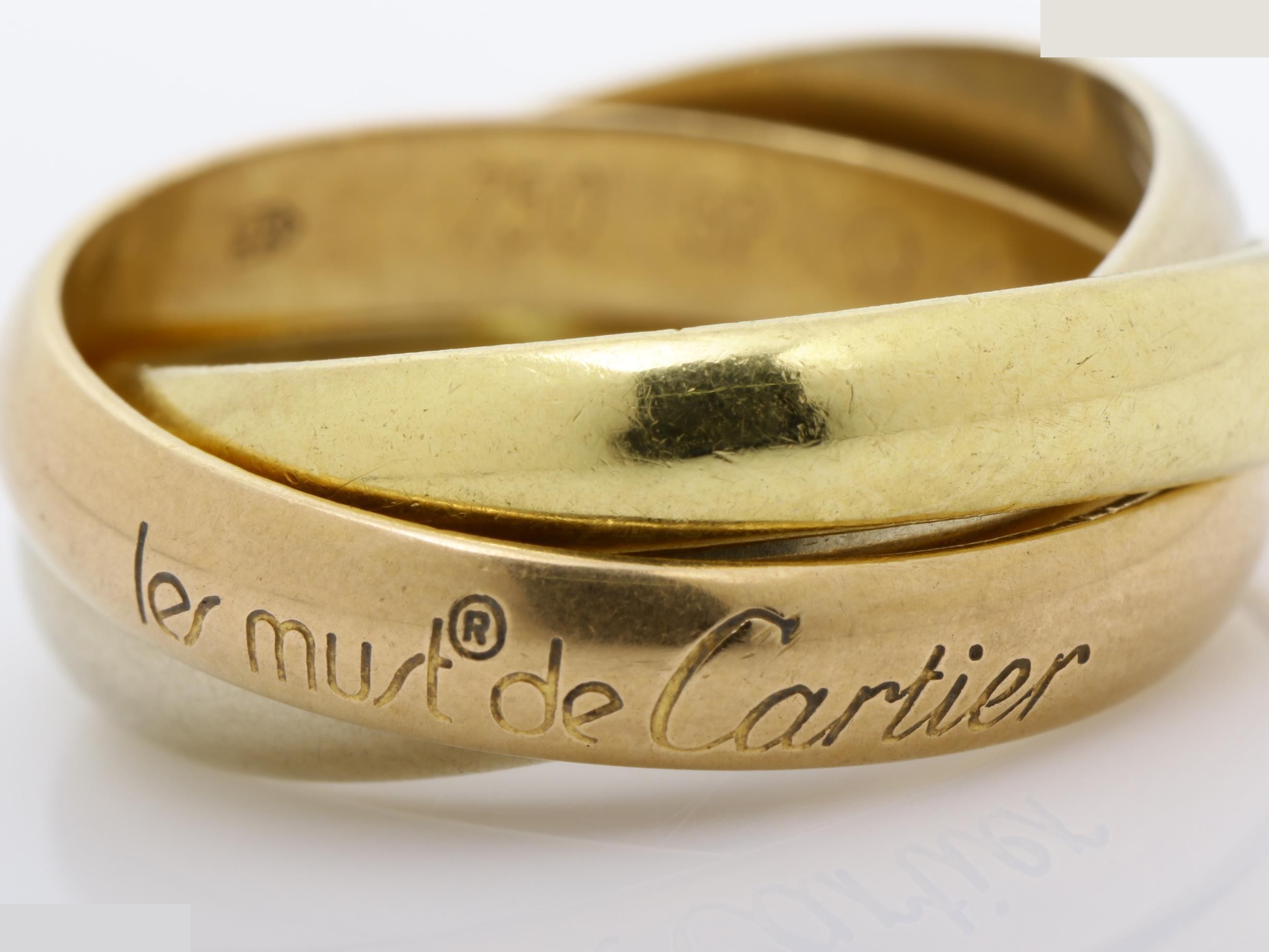 Trinity (precious metal) ring, 750, 7.9g, #52 — view 2