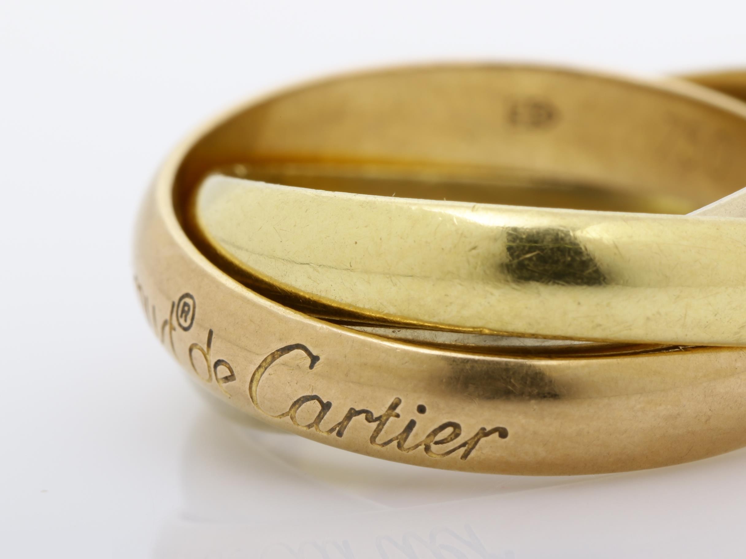 Trinity (precious metal) ring, 750, 7.9g, #52 — view 3