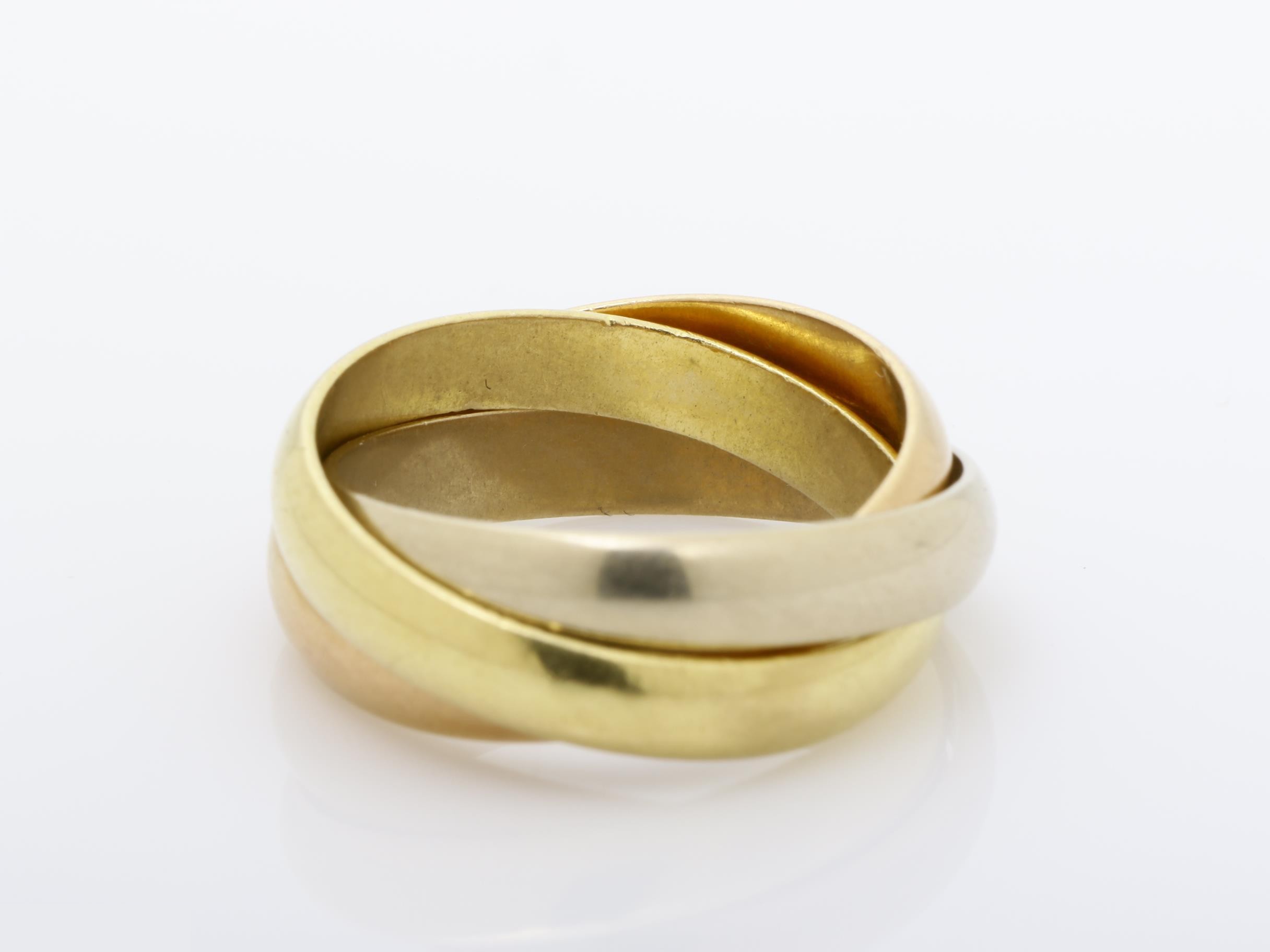 Trinity (precious metal) ring, 750, 7.9g, #52 — view 4