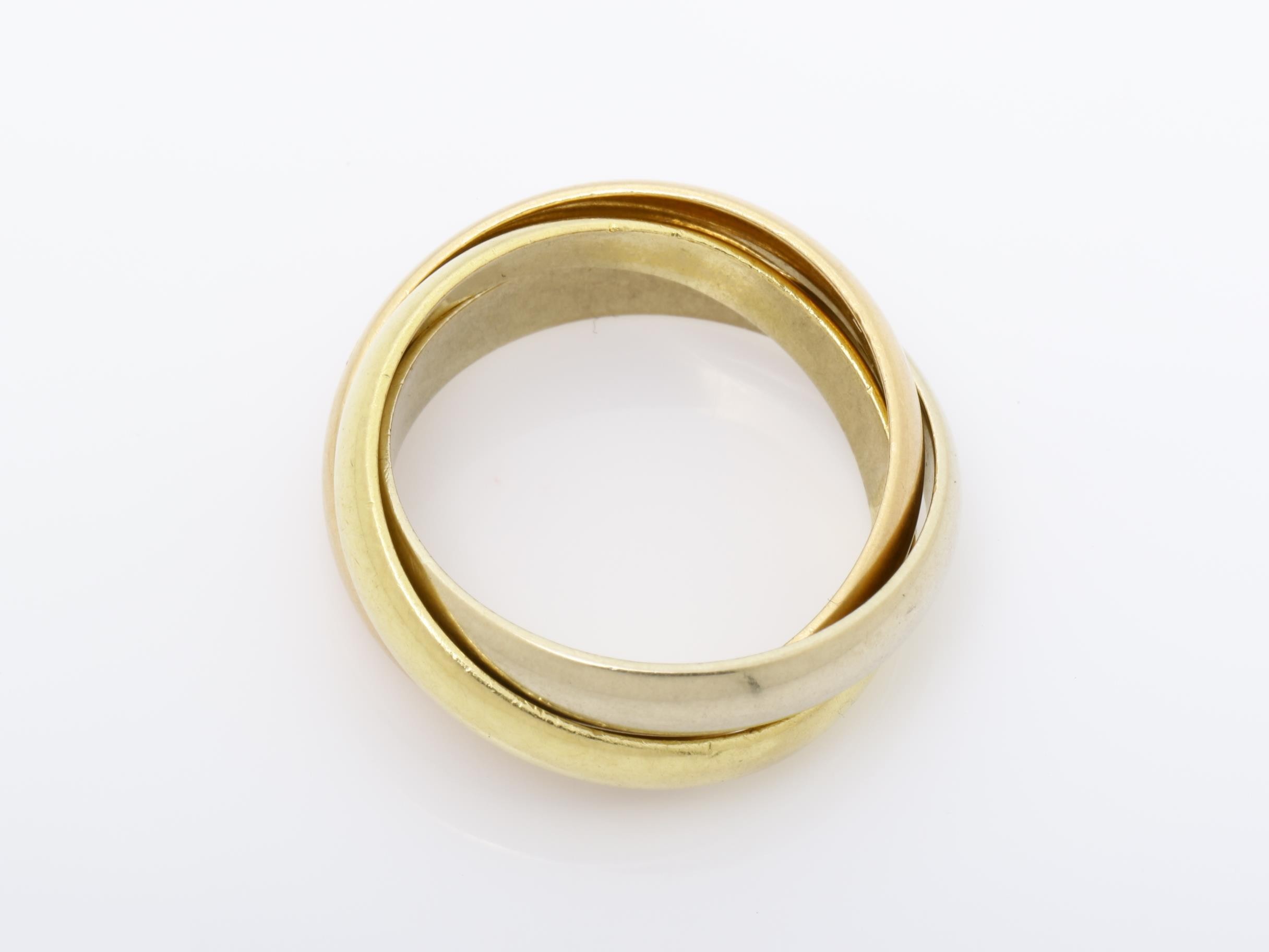 Trinity (precious metal) ring, 750, 7.9g, #52 — view 5