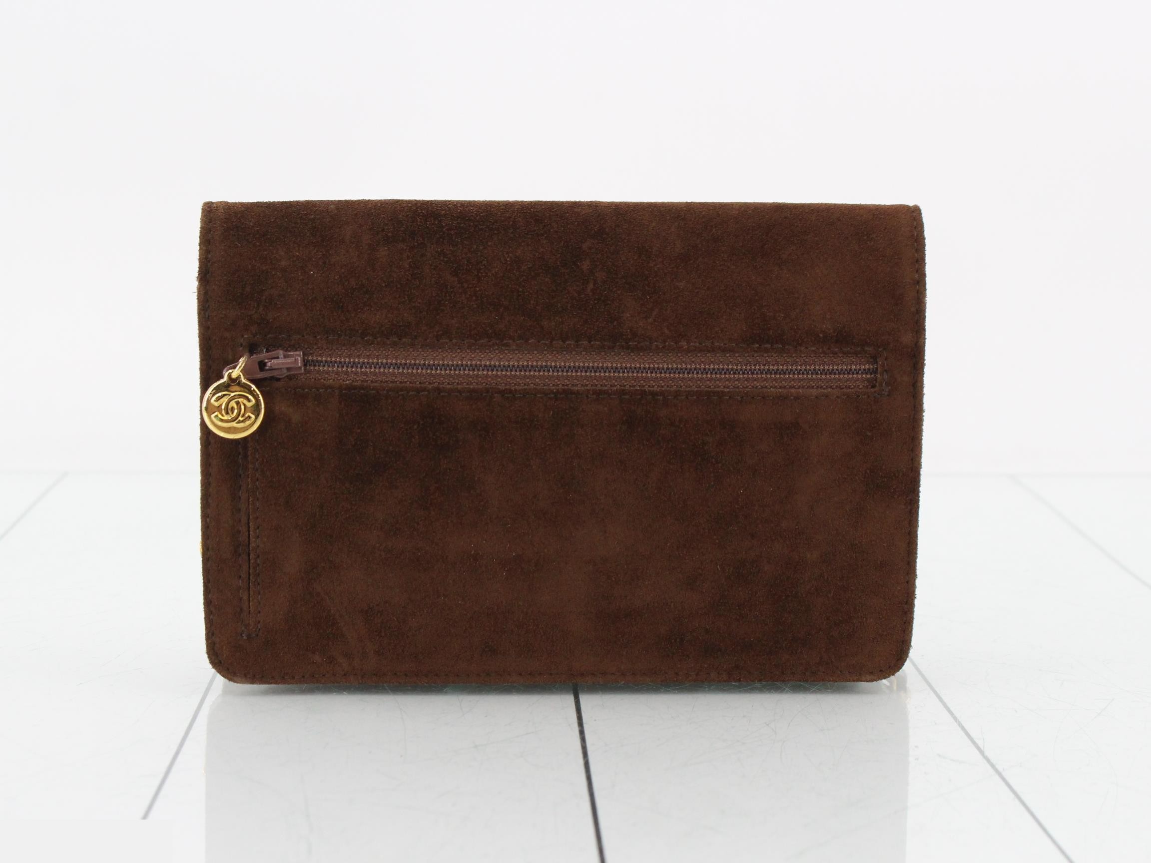 Suede (Bag) Wallet Chain Shoulder Bag — view 2