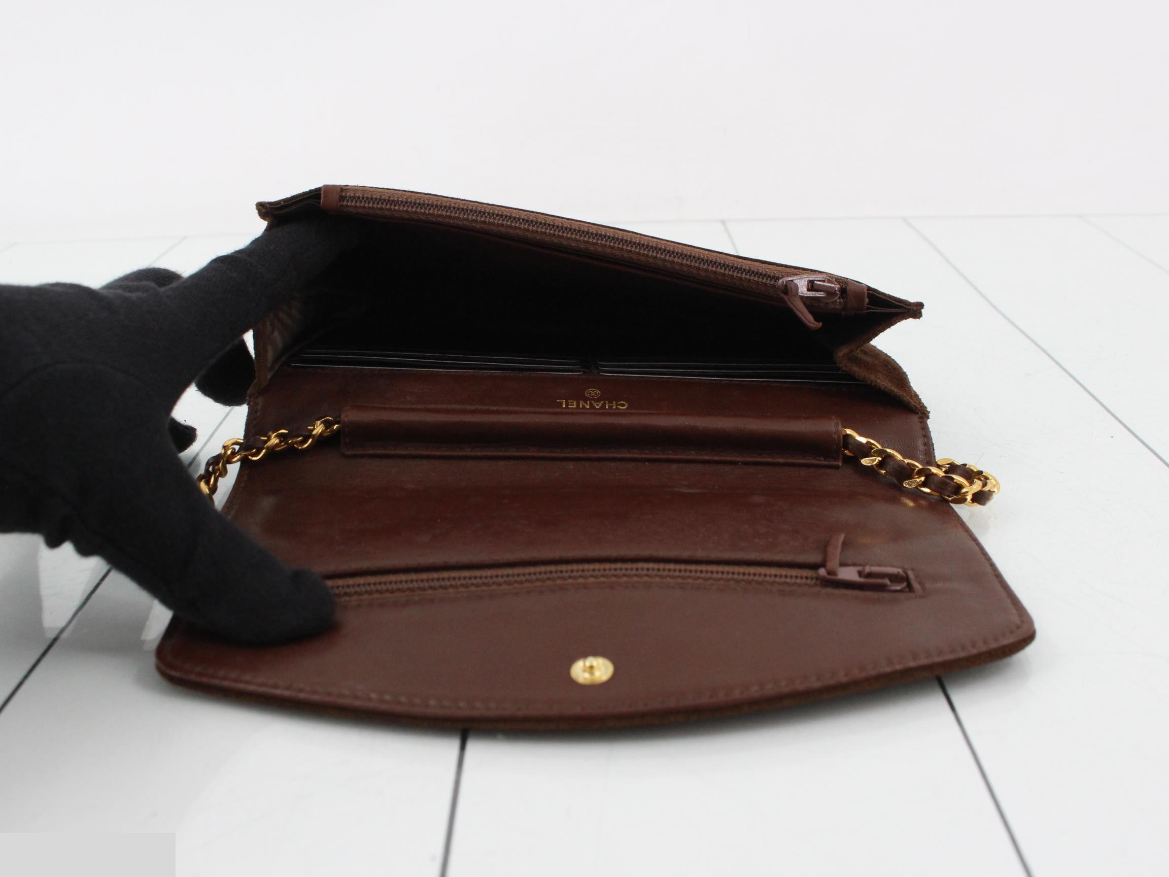 Suede (Bag) Wallet Chain Shoulder Bag — view 4