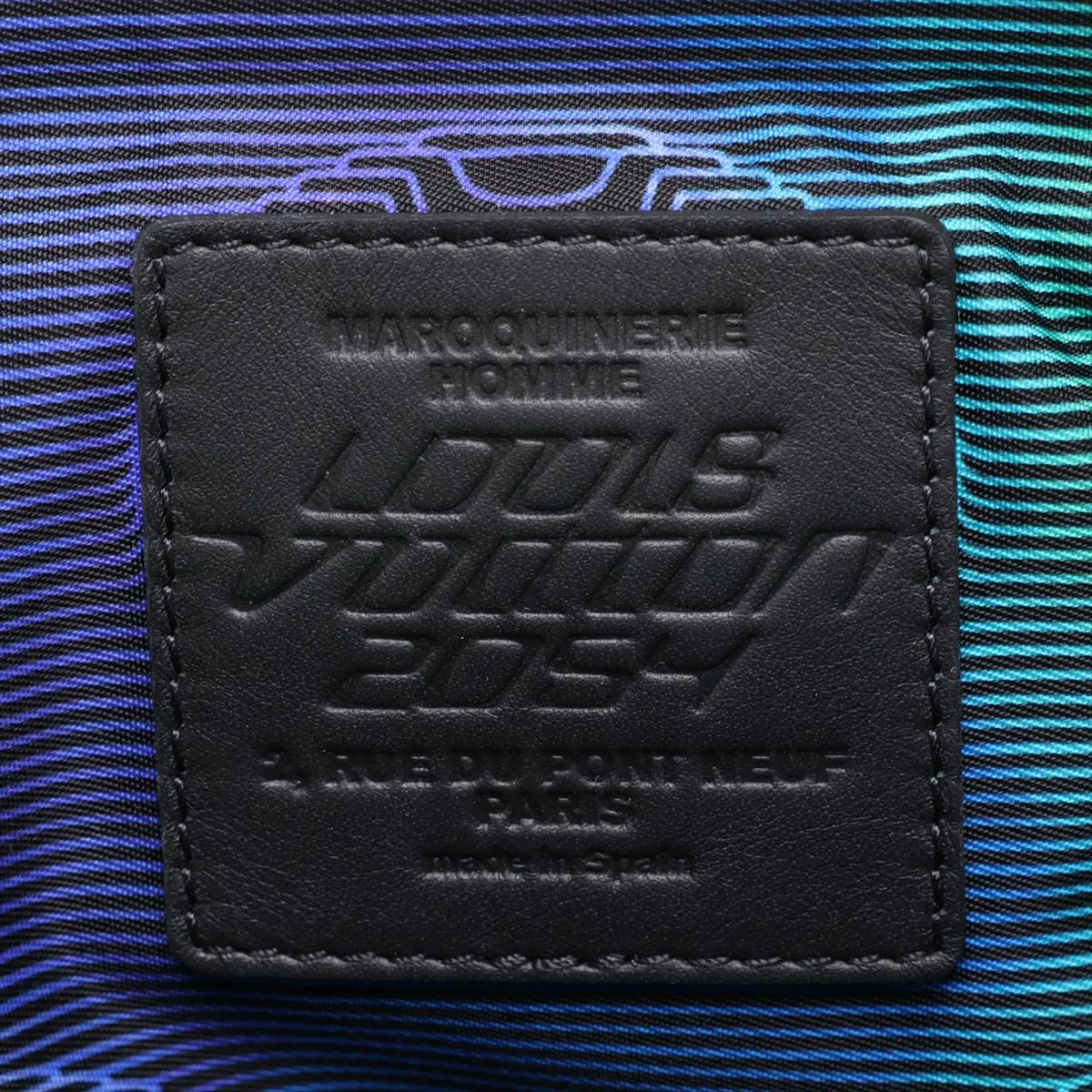 LV logo pochette A4 M68775 UB4148 Black — view 6