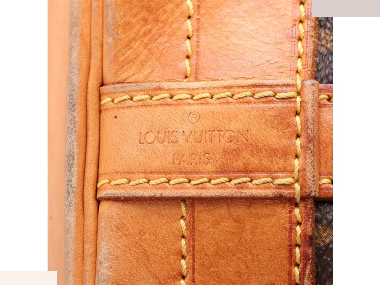 Monogram Noe M42224 Leather Shoulder Bag — view 8