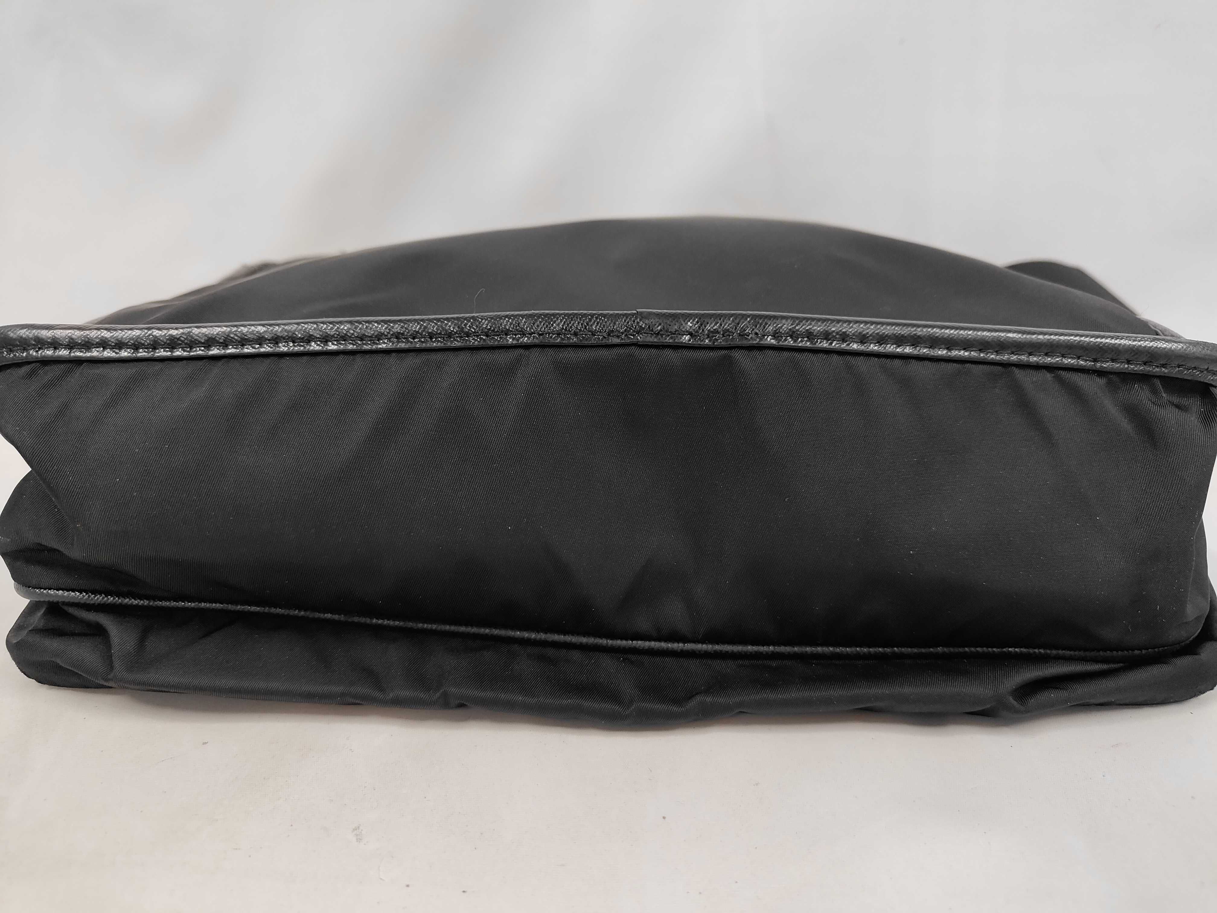 Shoulder Bag, Prada Shoulder Bag, Flap, Triangle Logo Plate, White Tag, Black Shoulder Bag — view 4